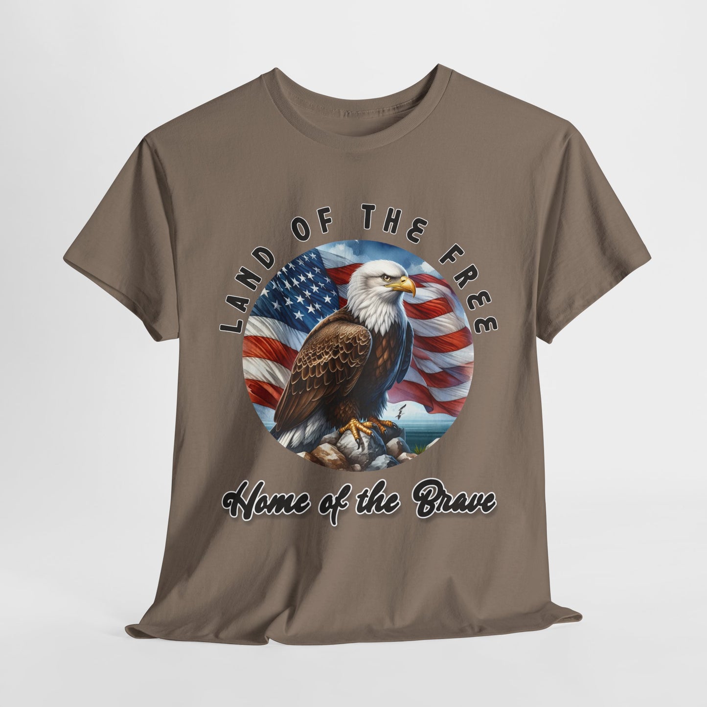 Land of the Free Home of the Brave Eagle T-Shirt