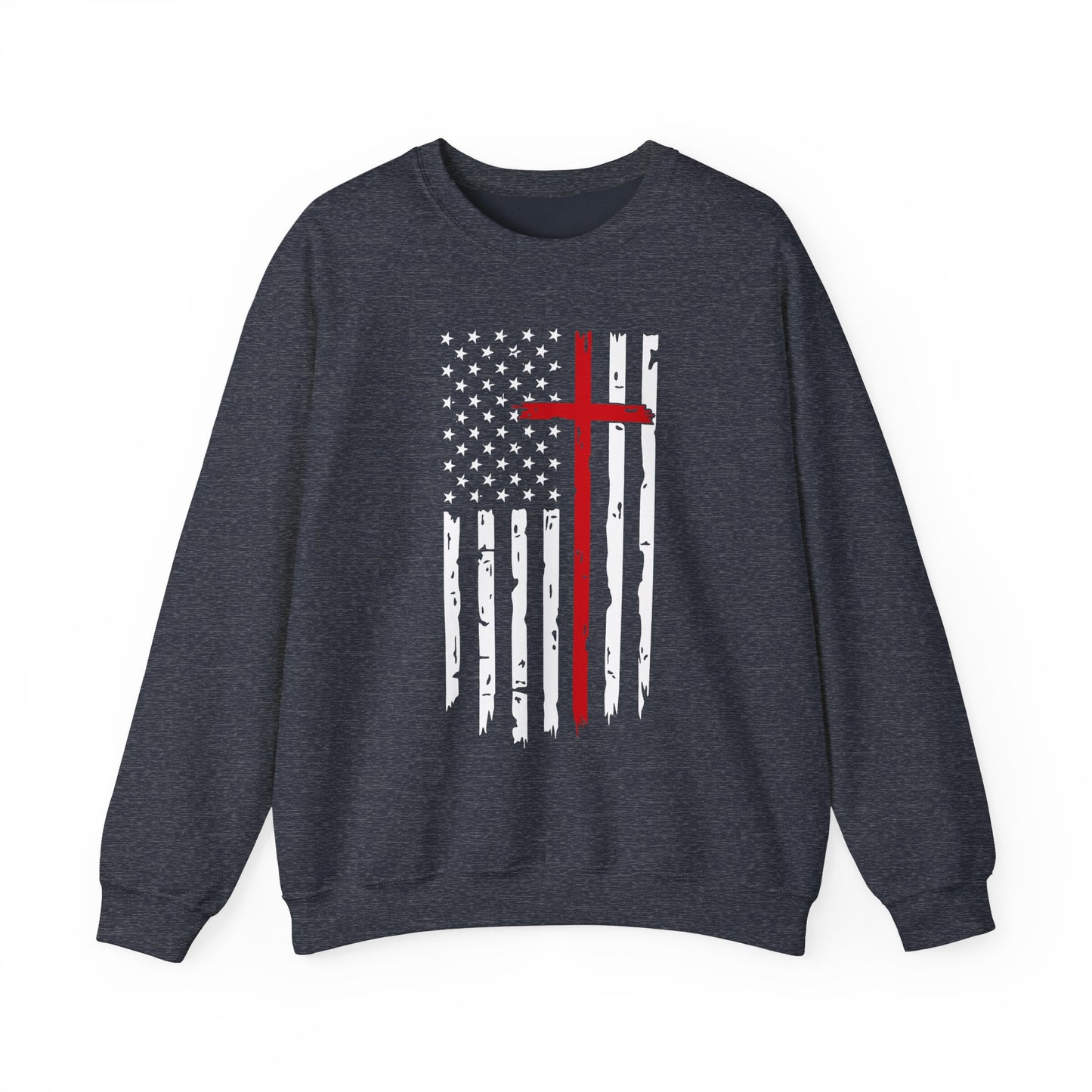 Thin Red Line Cross - Fire Fighters Sweatshirt