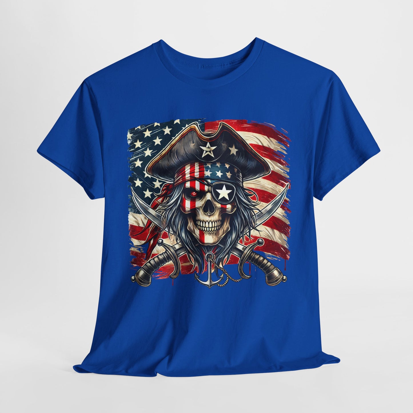 Skeleton Pirate with Flag T-Shirt