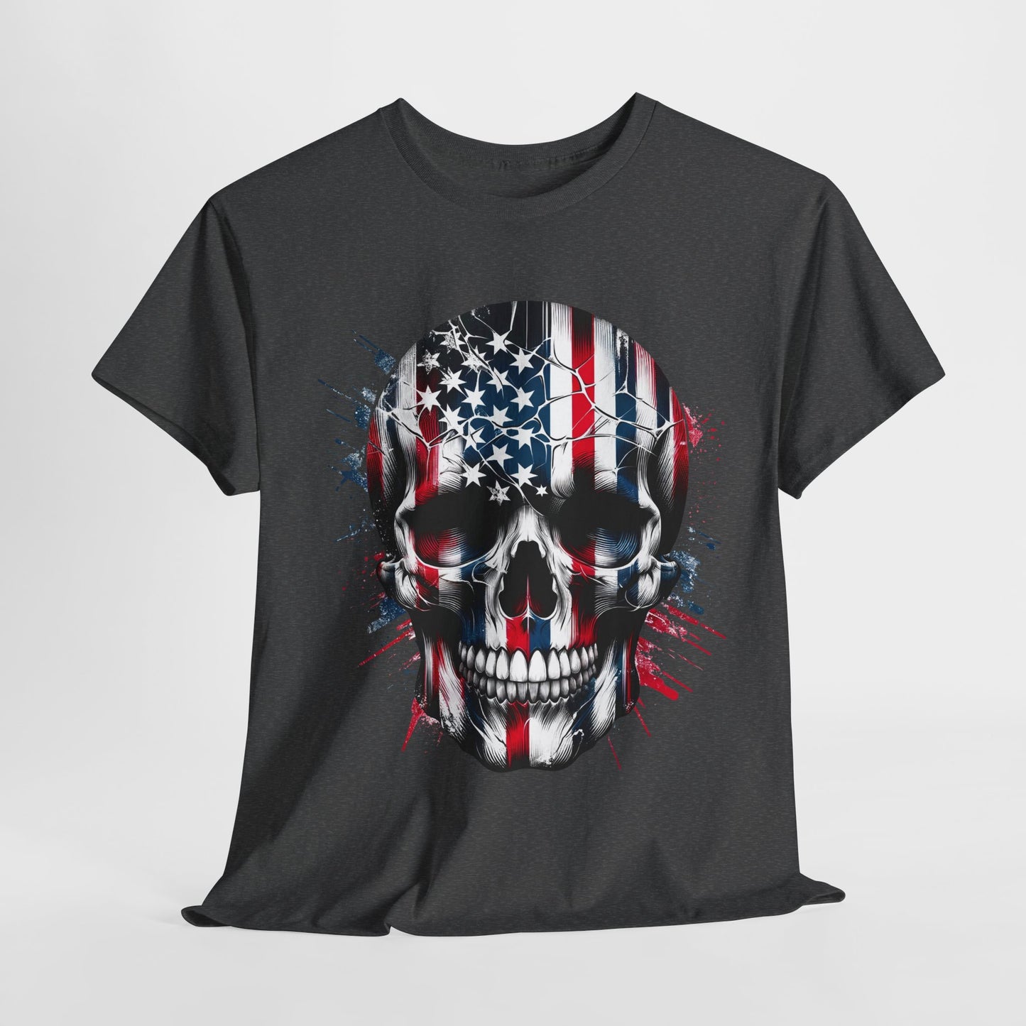 USA Flag Skull #1 T-Shirt