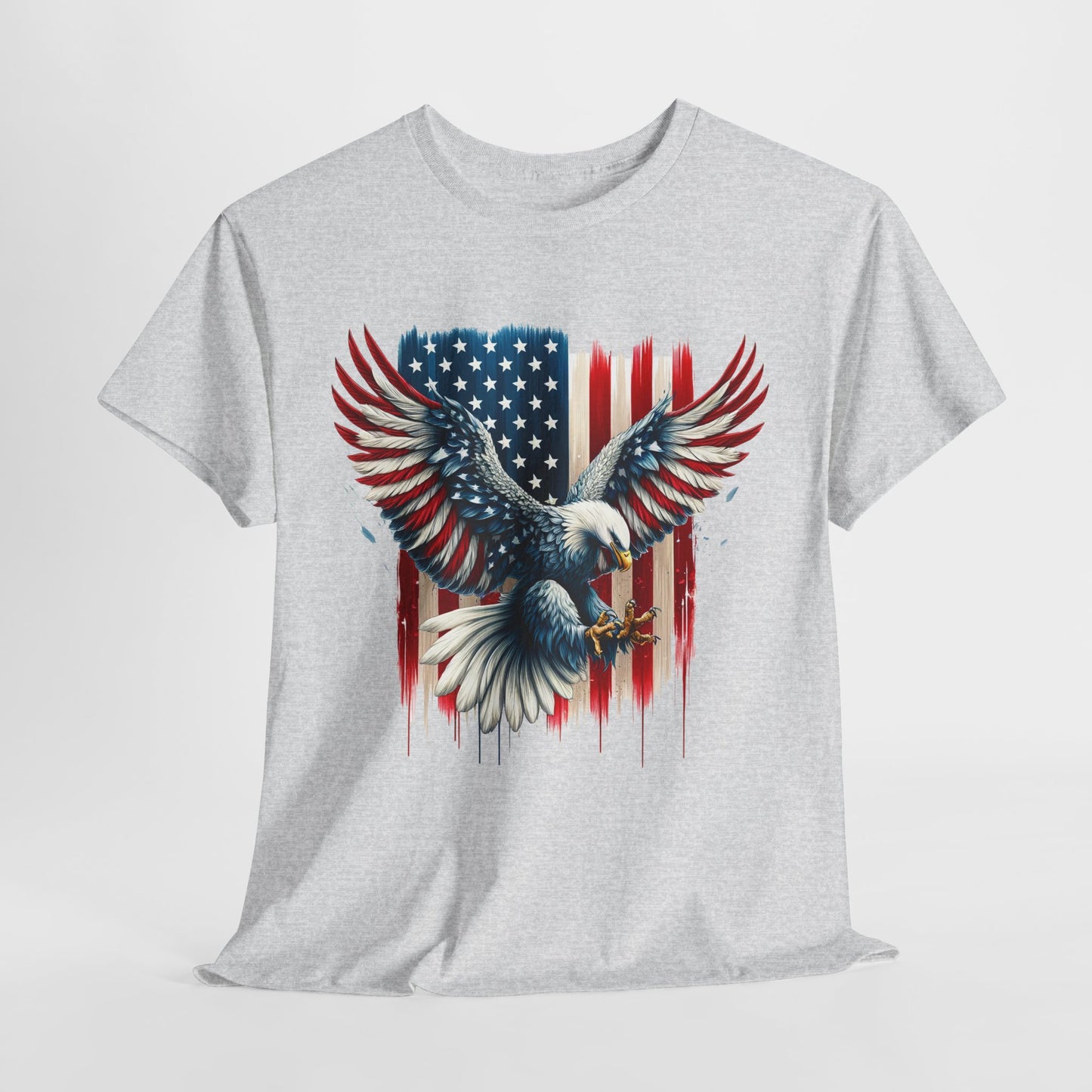 Bald Eagle with Flag #1 T-Shirt
