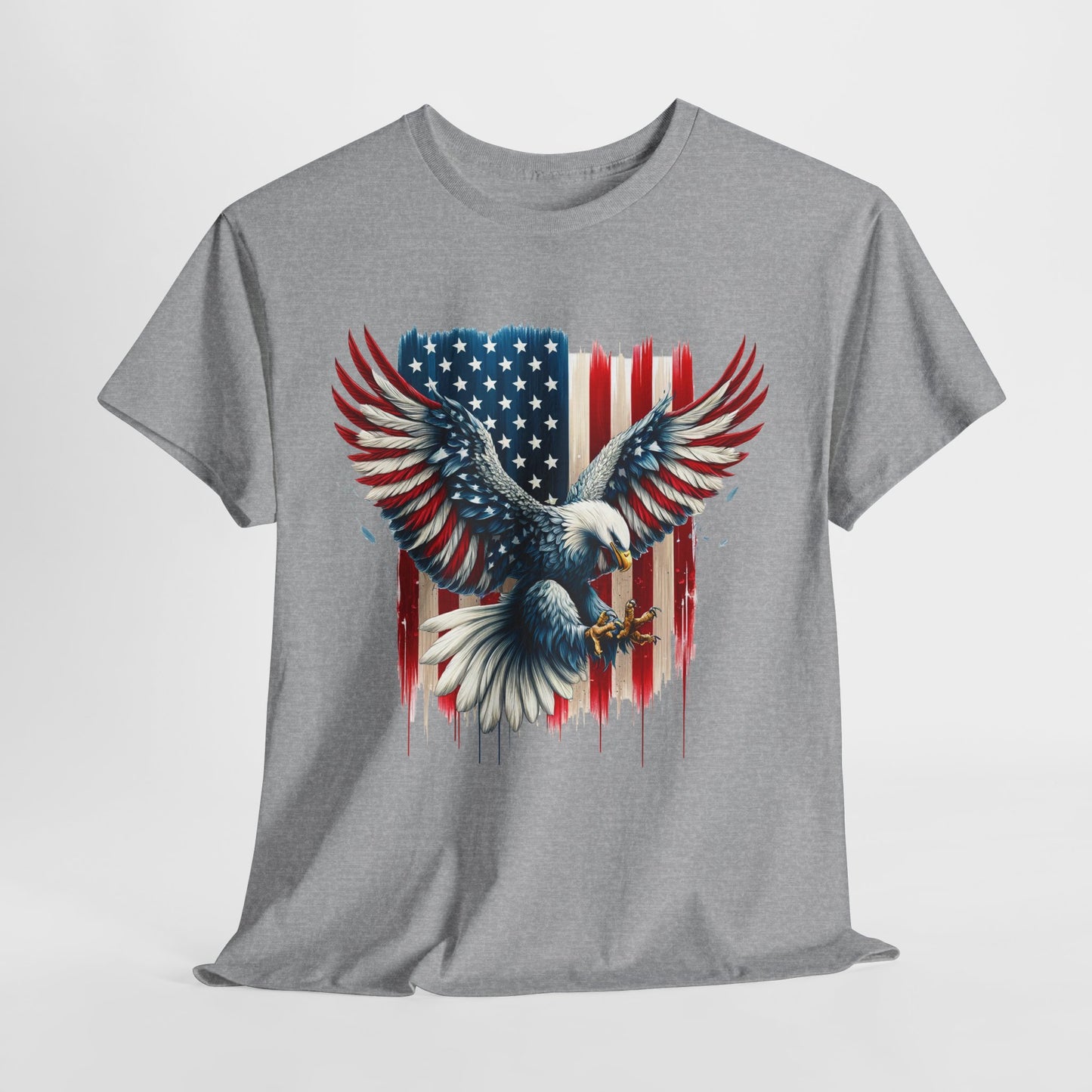 Bald Eagle with Flag #1 T-Shirt