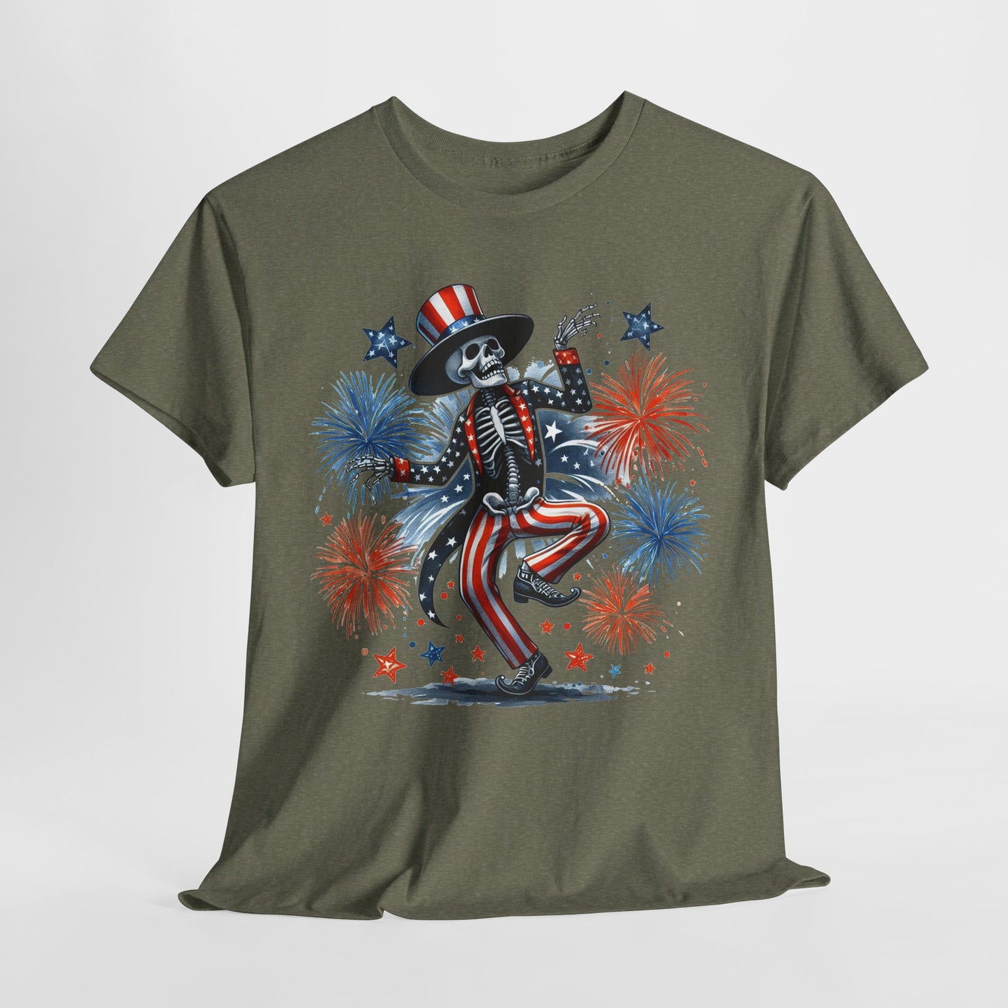 4th of July - Dancing USA Skeleton #1 T-Shirt