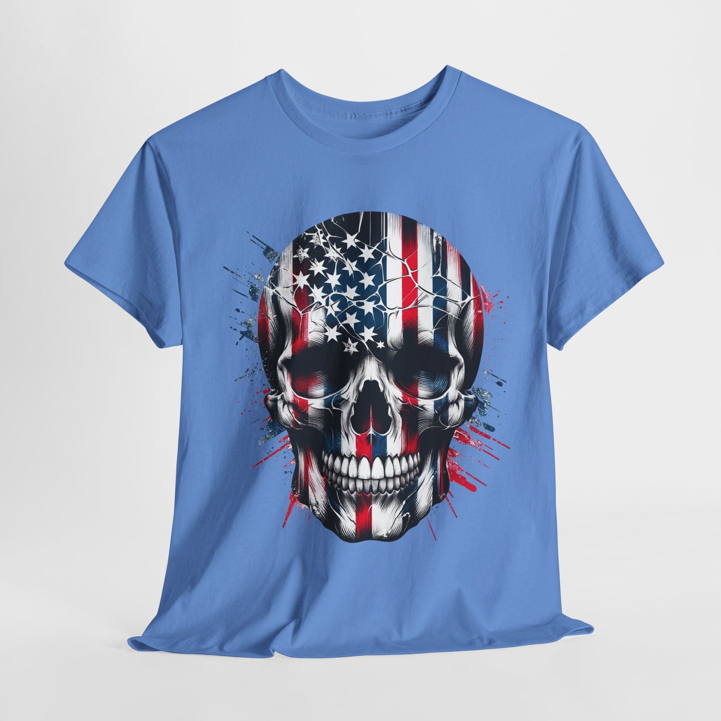 USA Flag Skull #1 T-Shirt