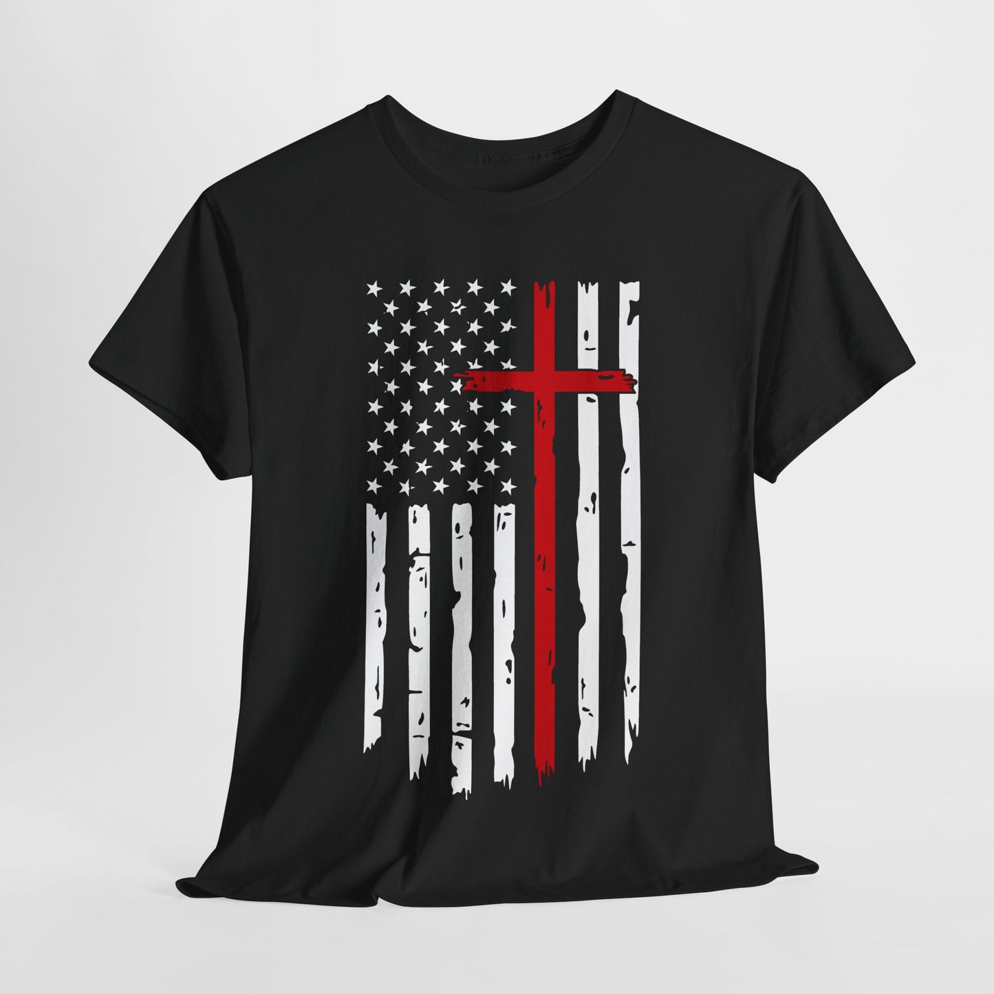 Thin Red Line Cross - Fire Fighters T-Shirt
