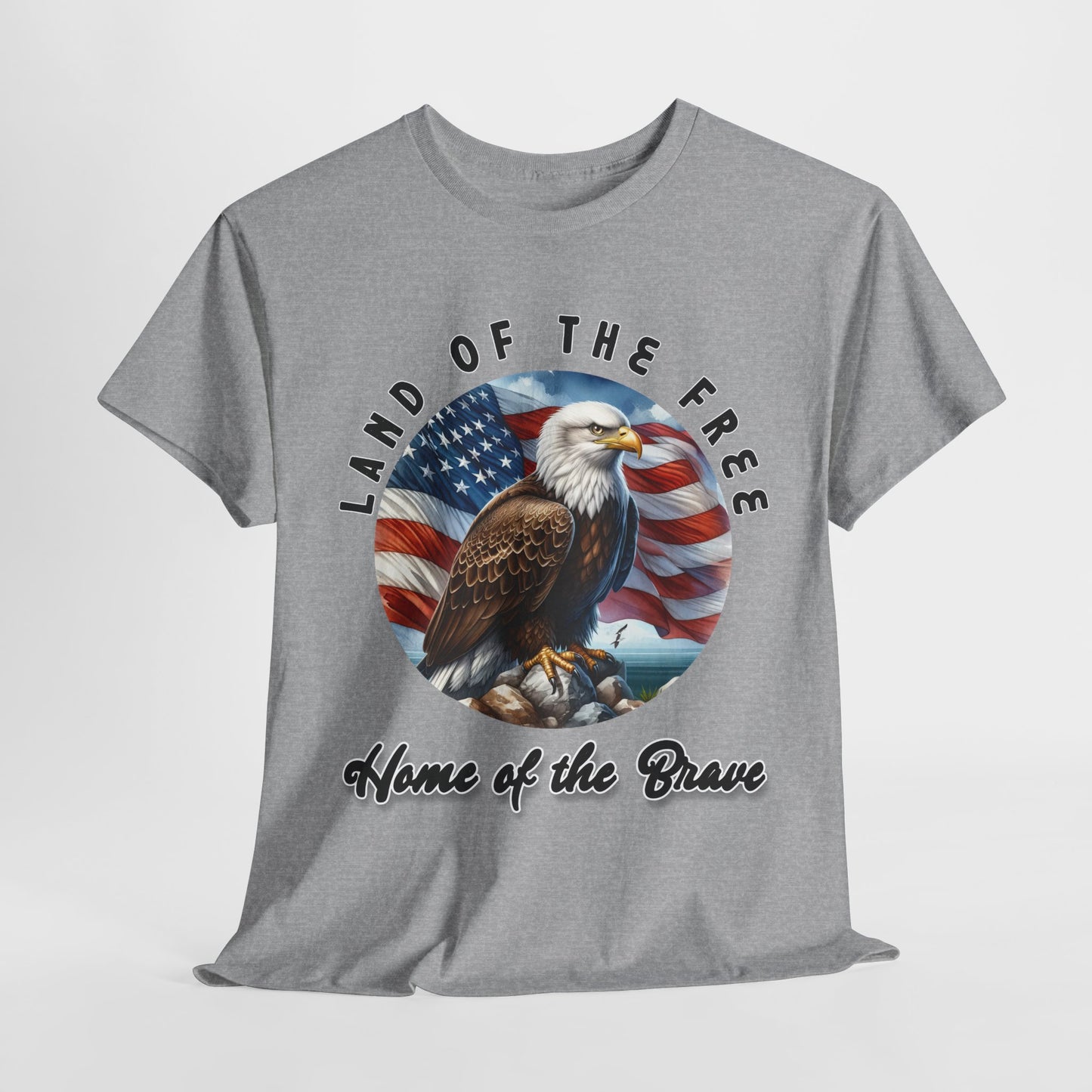 Land of the Free Home of the Brave Eagle T-Shirt