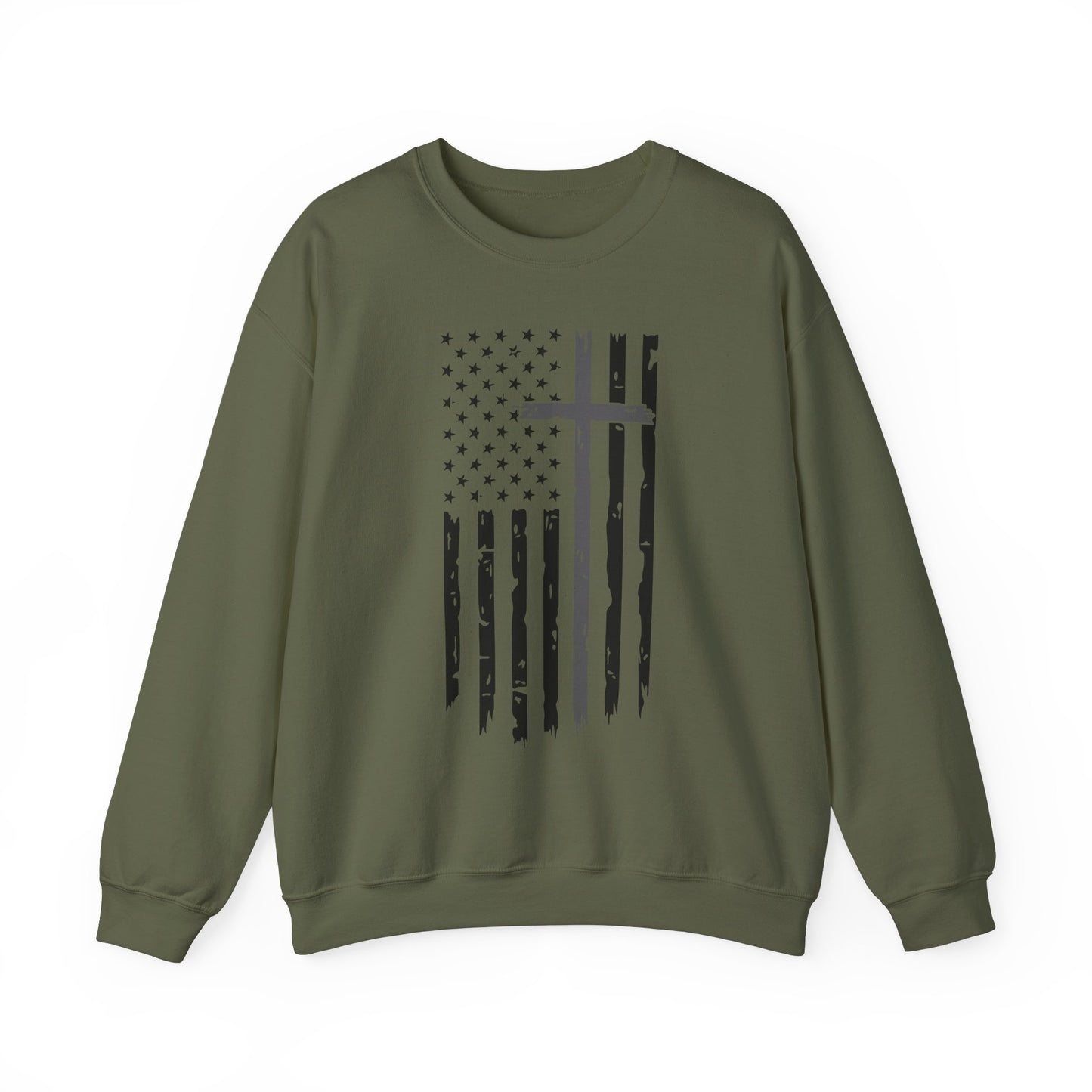 Thin Gray Line Cross - Corrections Sweatshirt