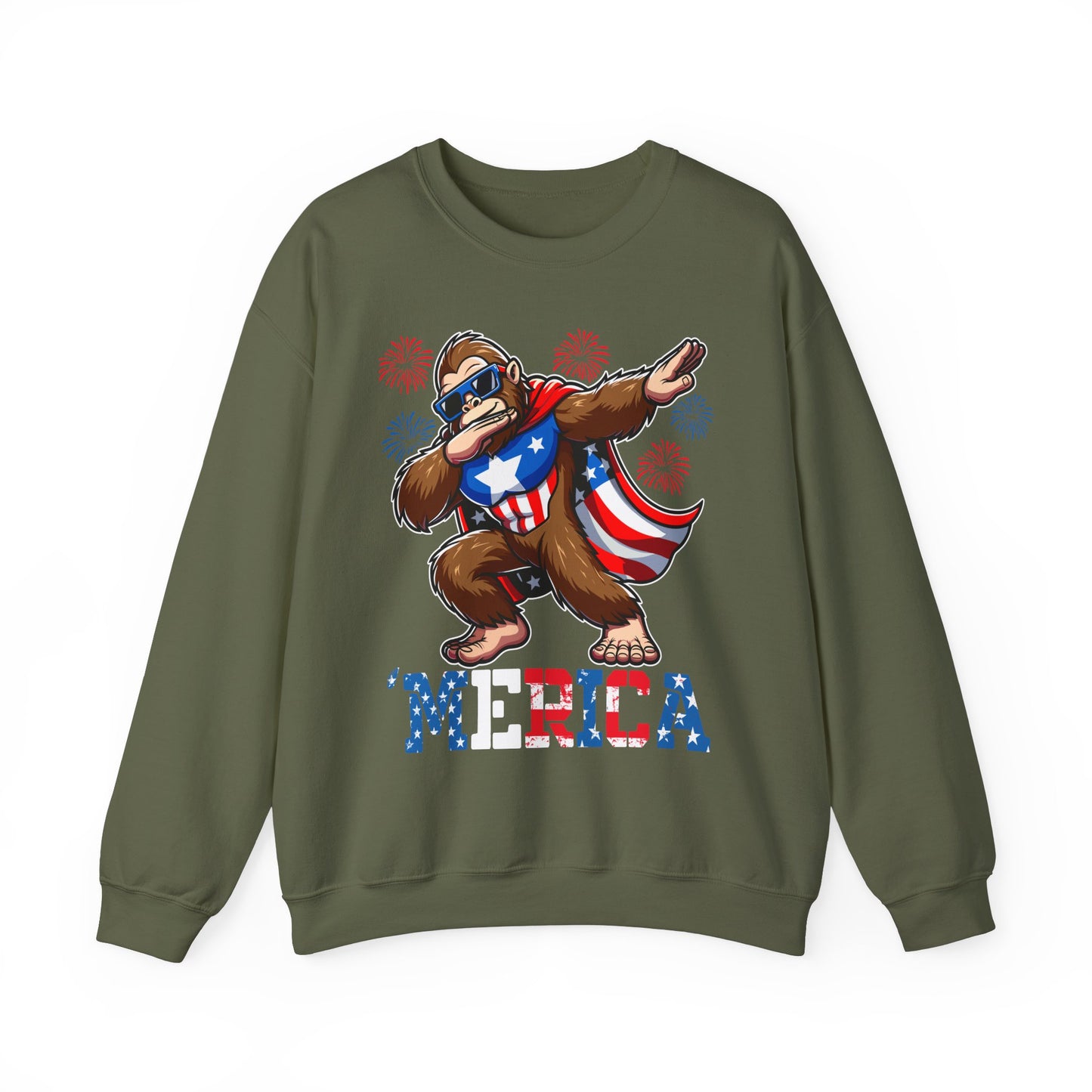 'Merica! Dabbin' Bigfoot Sweatshirt