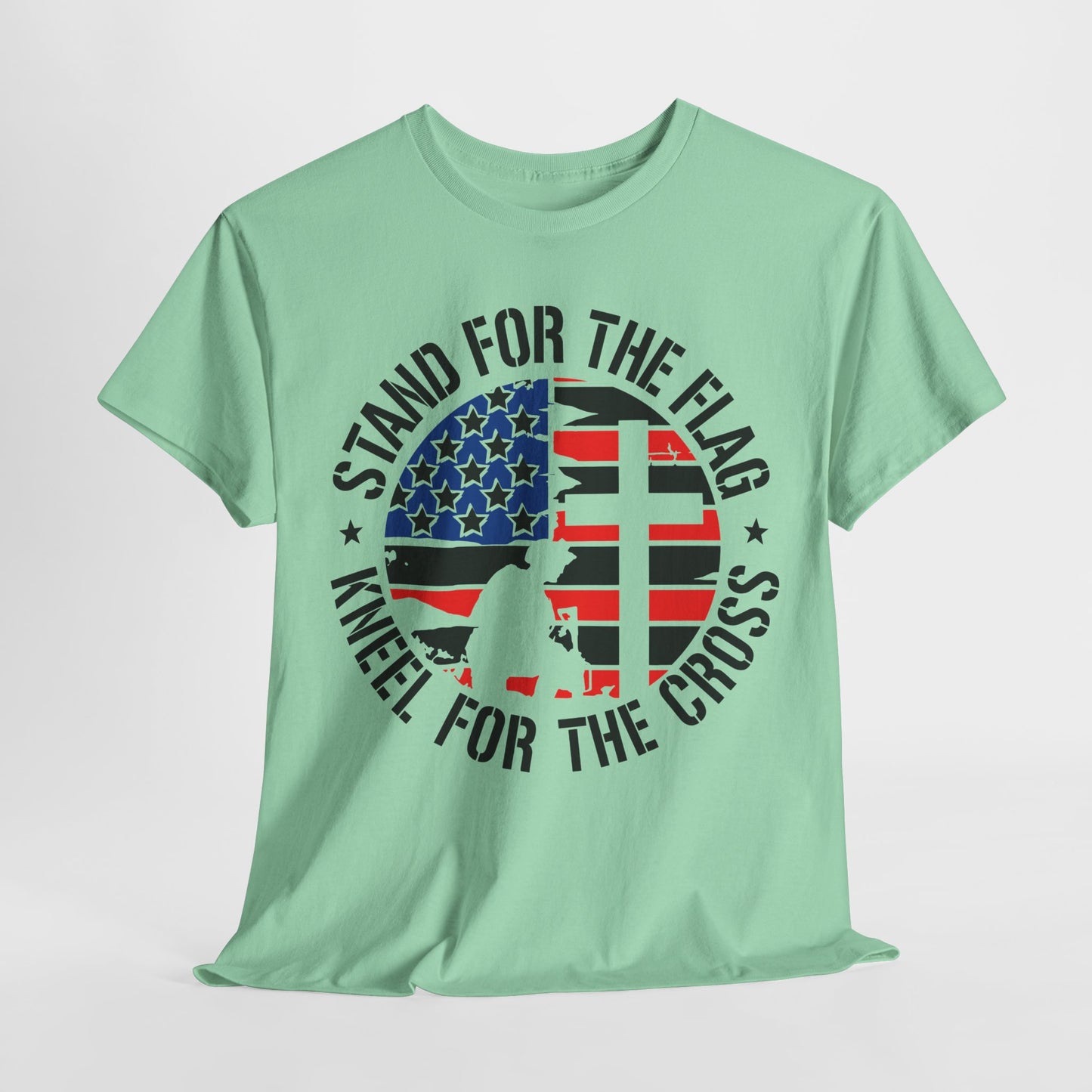 Stand for the Flag Kneel for the Cross T-Shirt