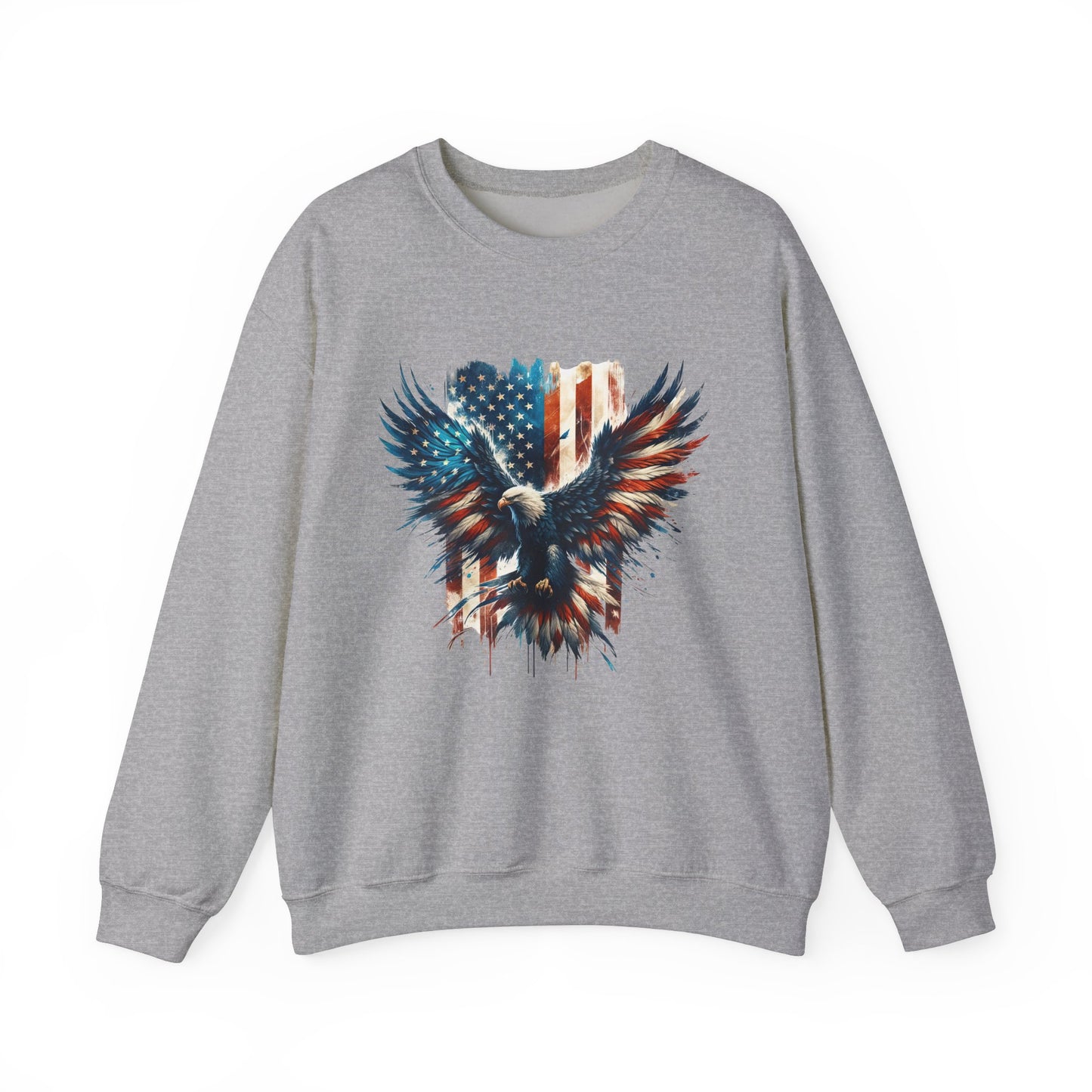 Bald Eagle with Flag #2 Sweatshirt