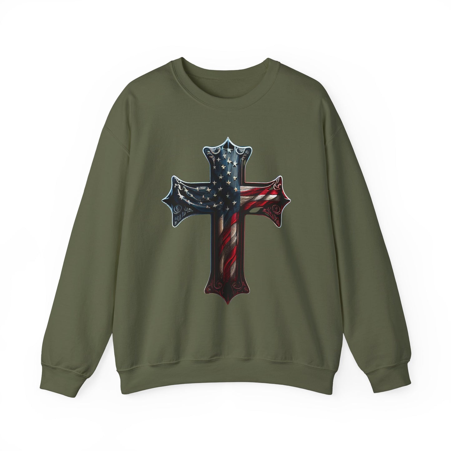 American Flag Cross #2 Sweatshirt