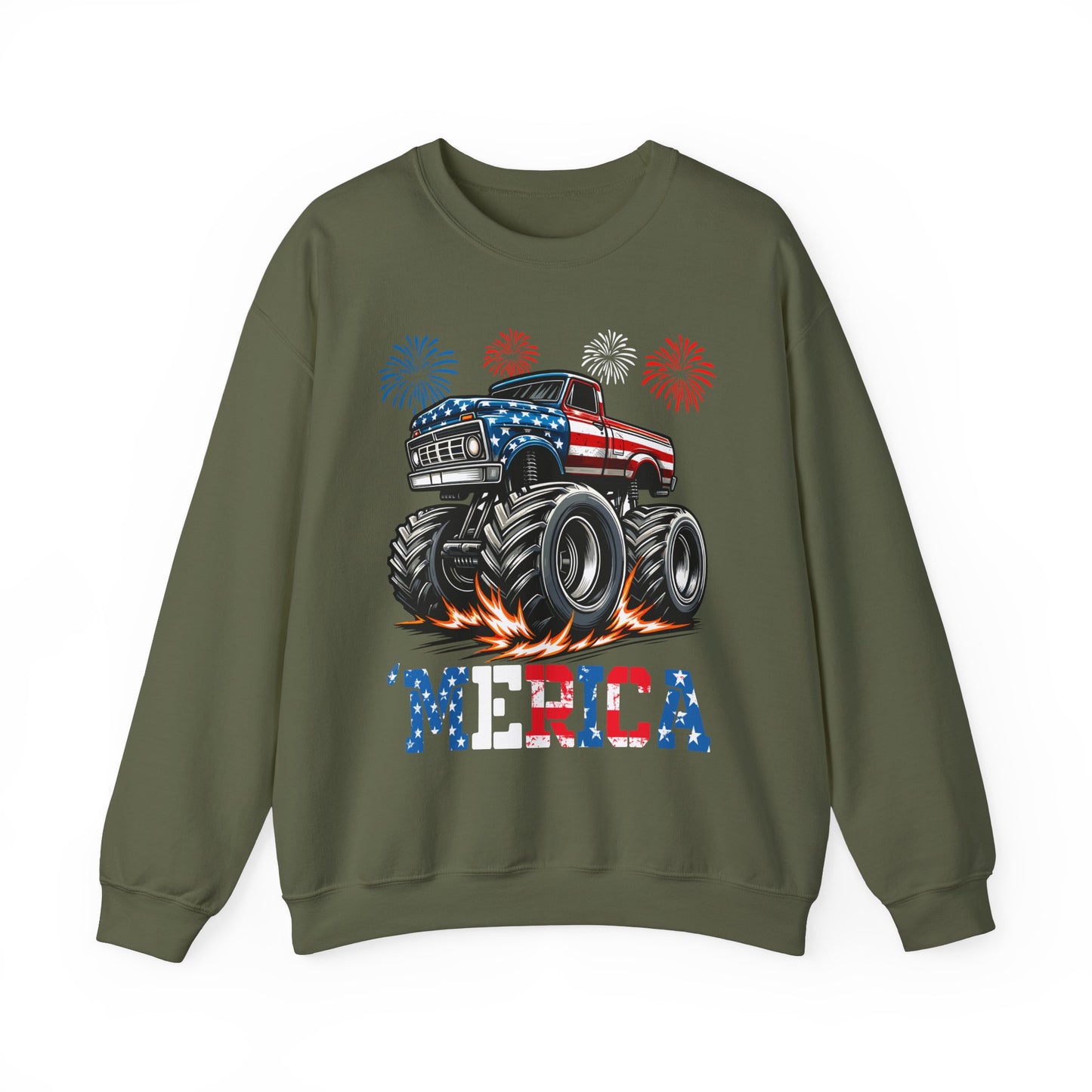 'Merica! Monster Truck Sweatshirt