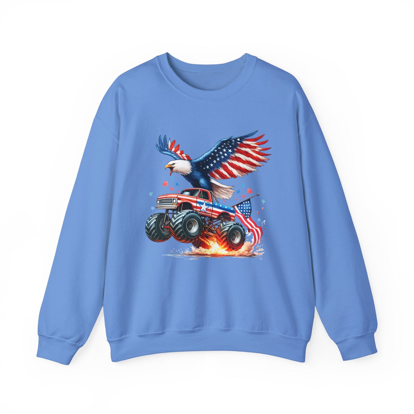 Eagle on a Monster Truck Sweatshirt