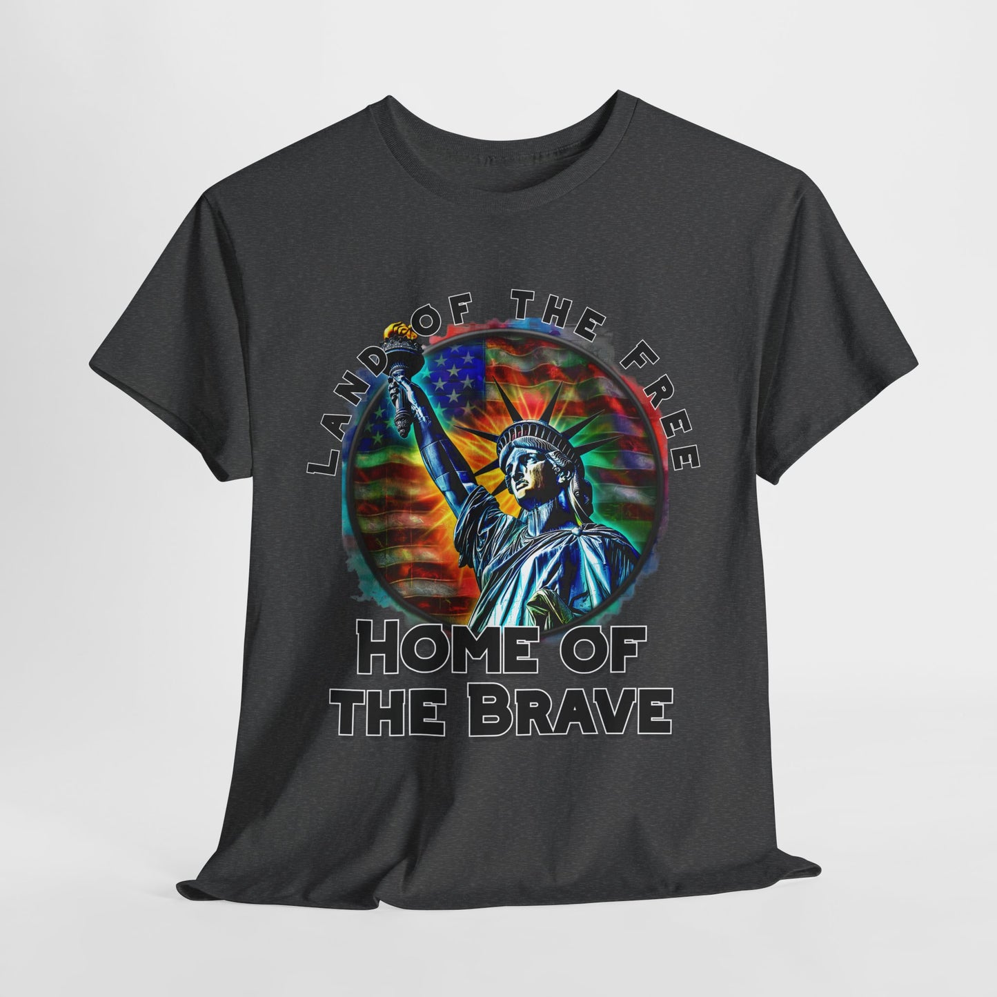 Land of the Free Home of the Brave Statue of Liberty T-Shirt