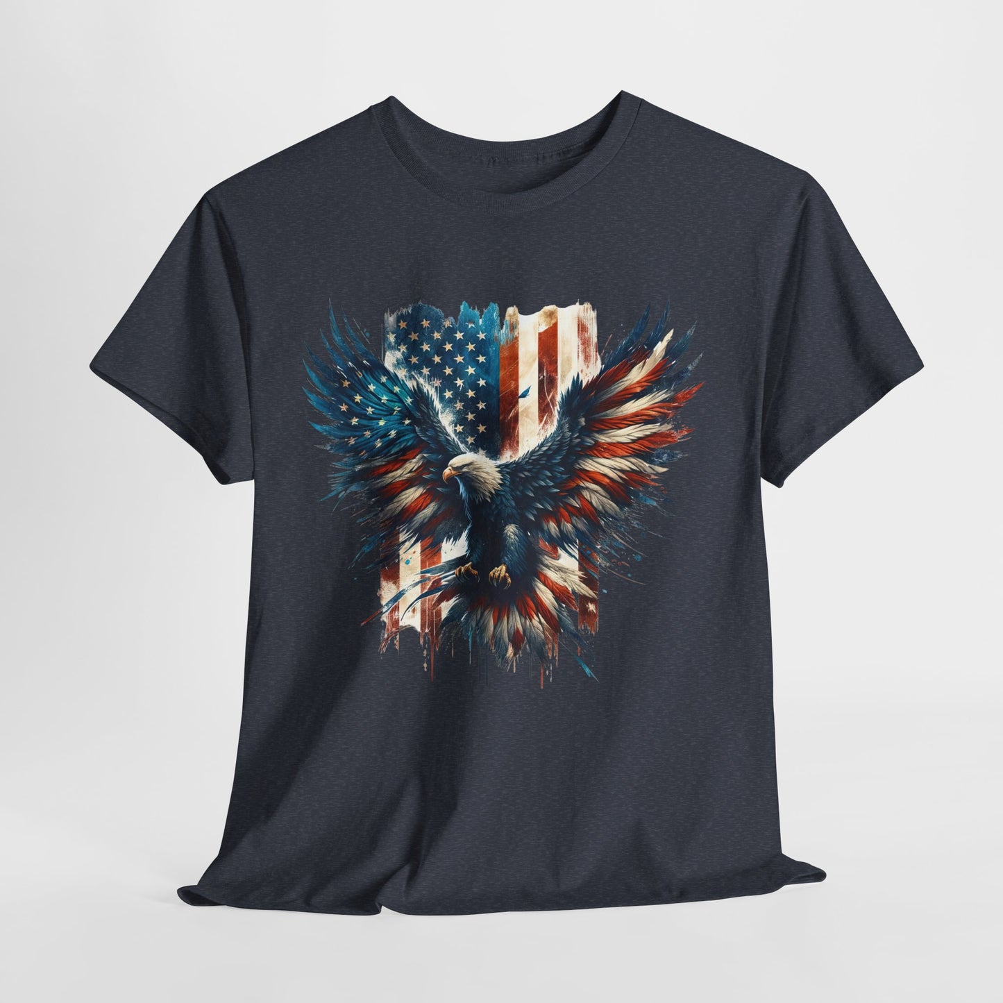 Bald Eagle with Flag #2 T-Shirt
