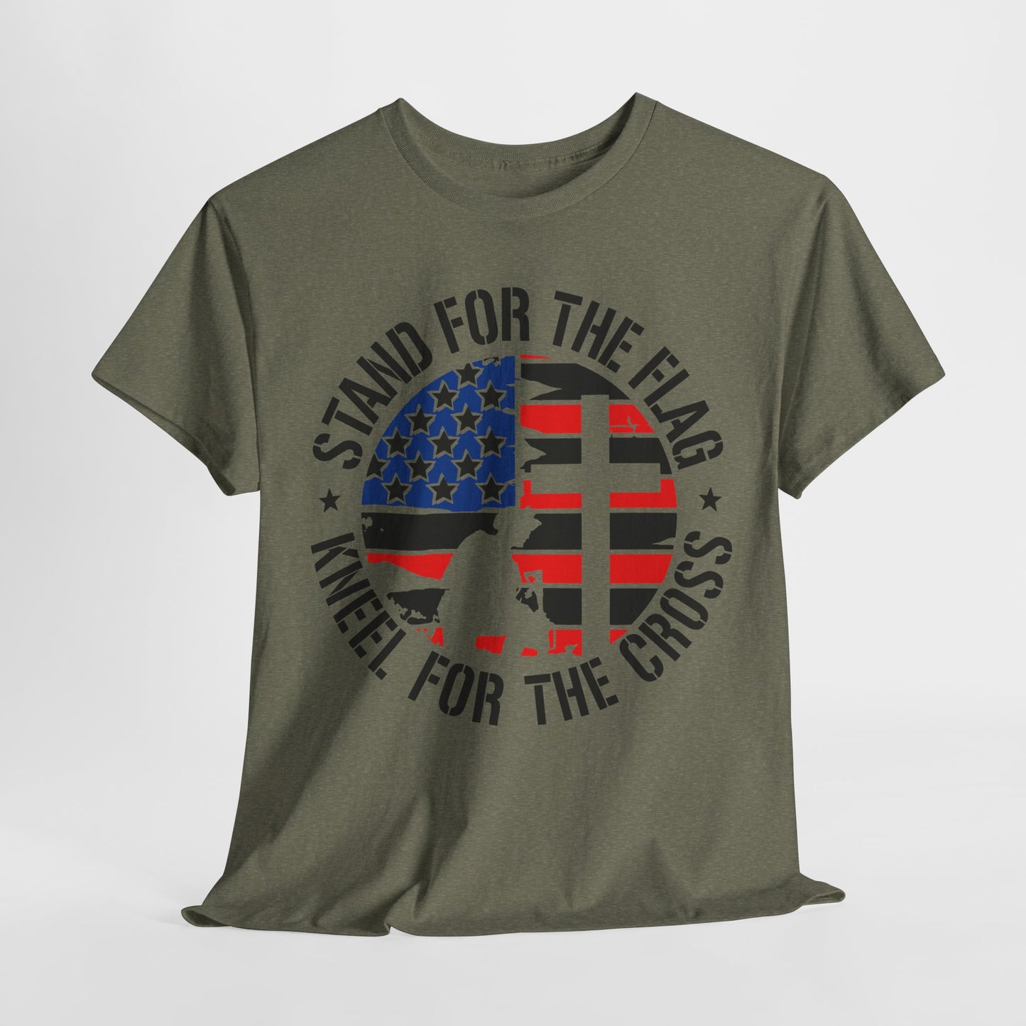 Stand for the Flag Kneel for the Cross T-Shirt