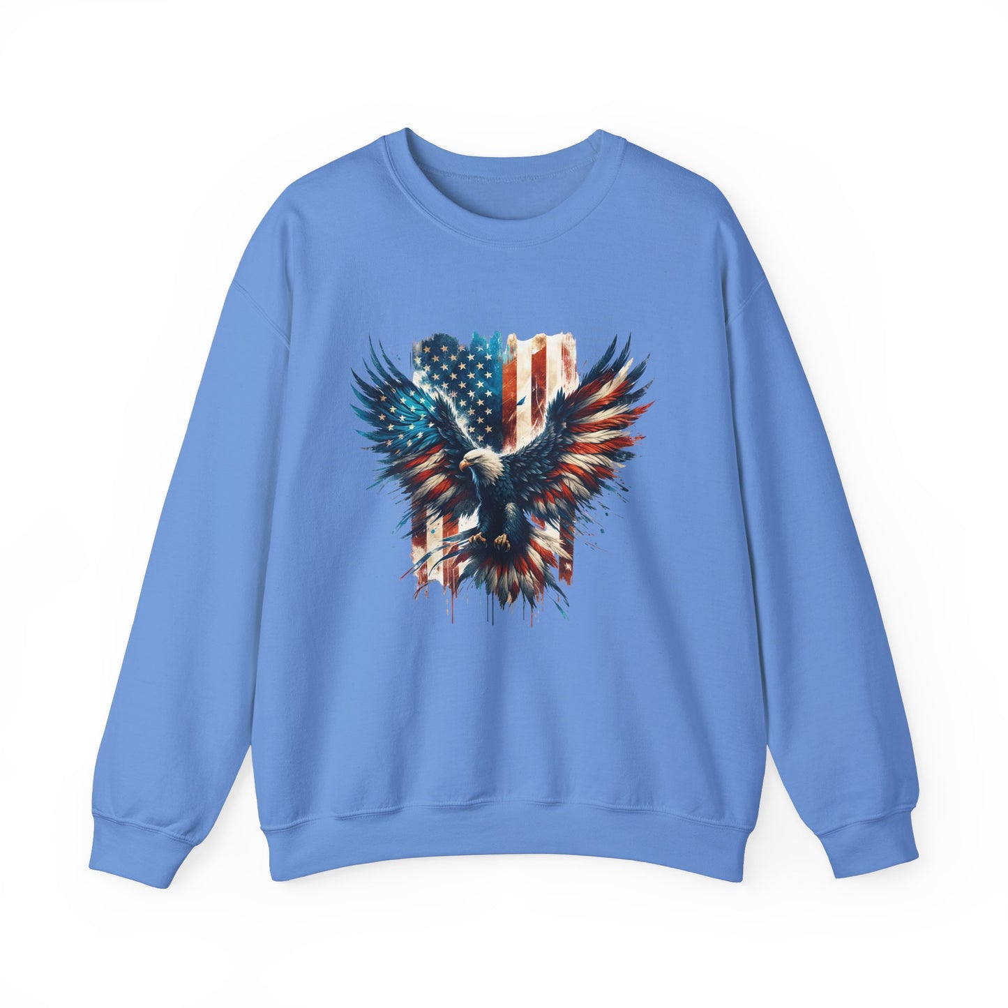 Bald Eagle with Flag #2 Sweatshirt