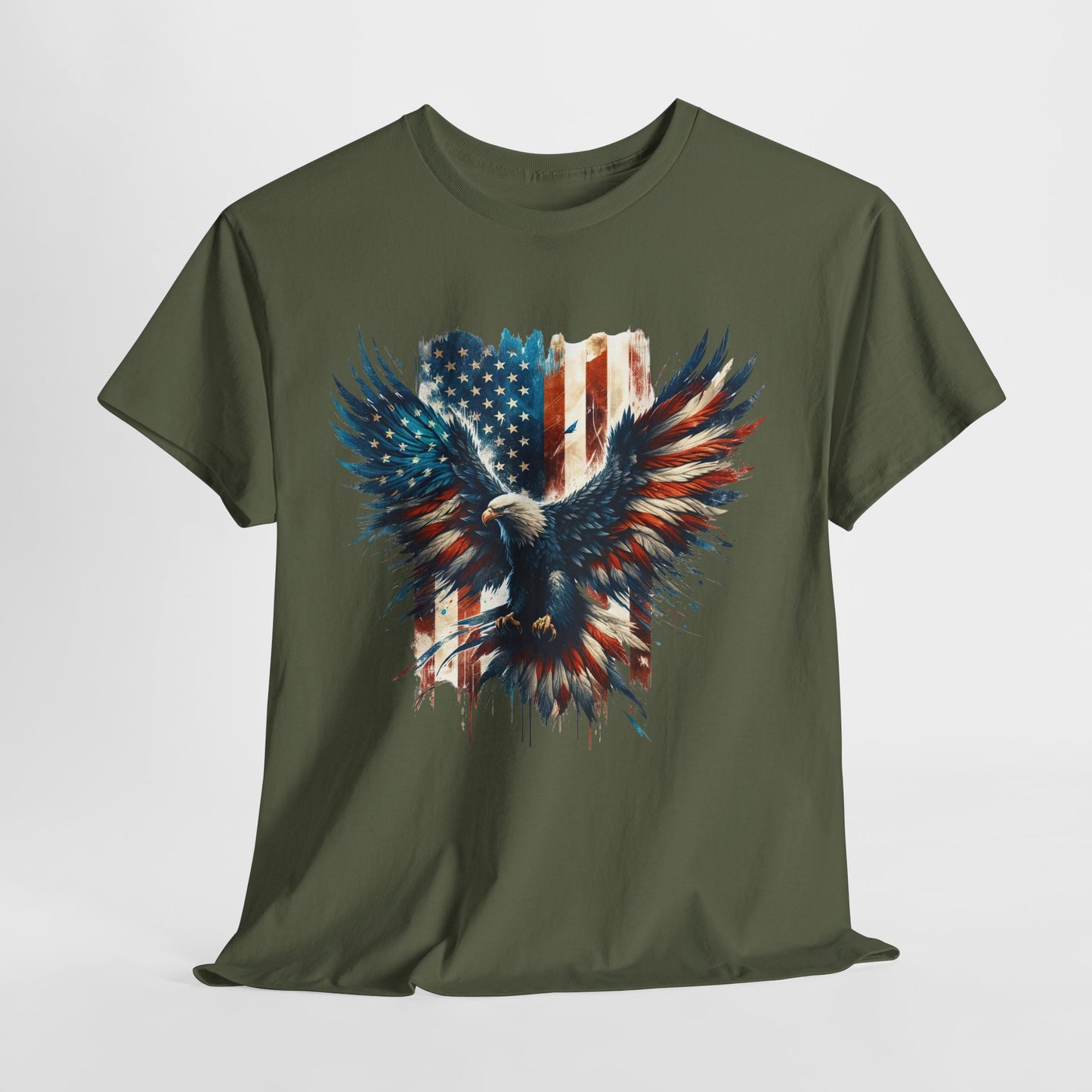 Bald Eagle with Flag #2 T-Shirt