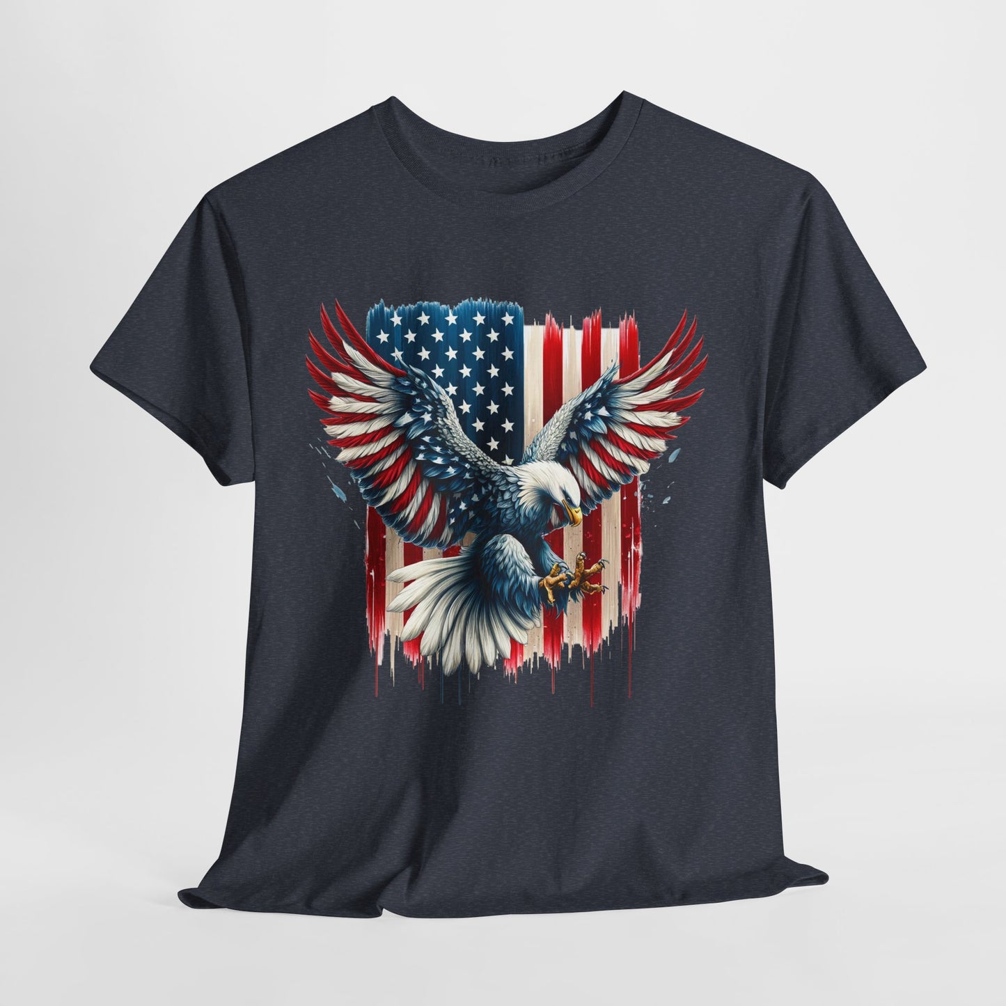 Bald Eagle with Flag #1 T-Shirt