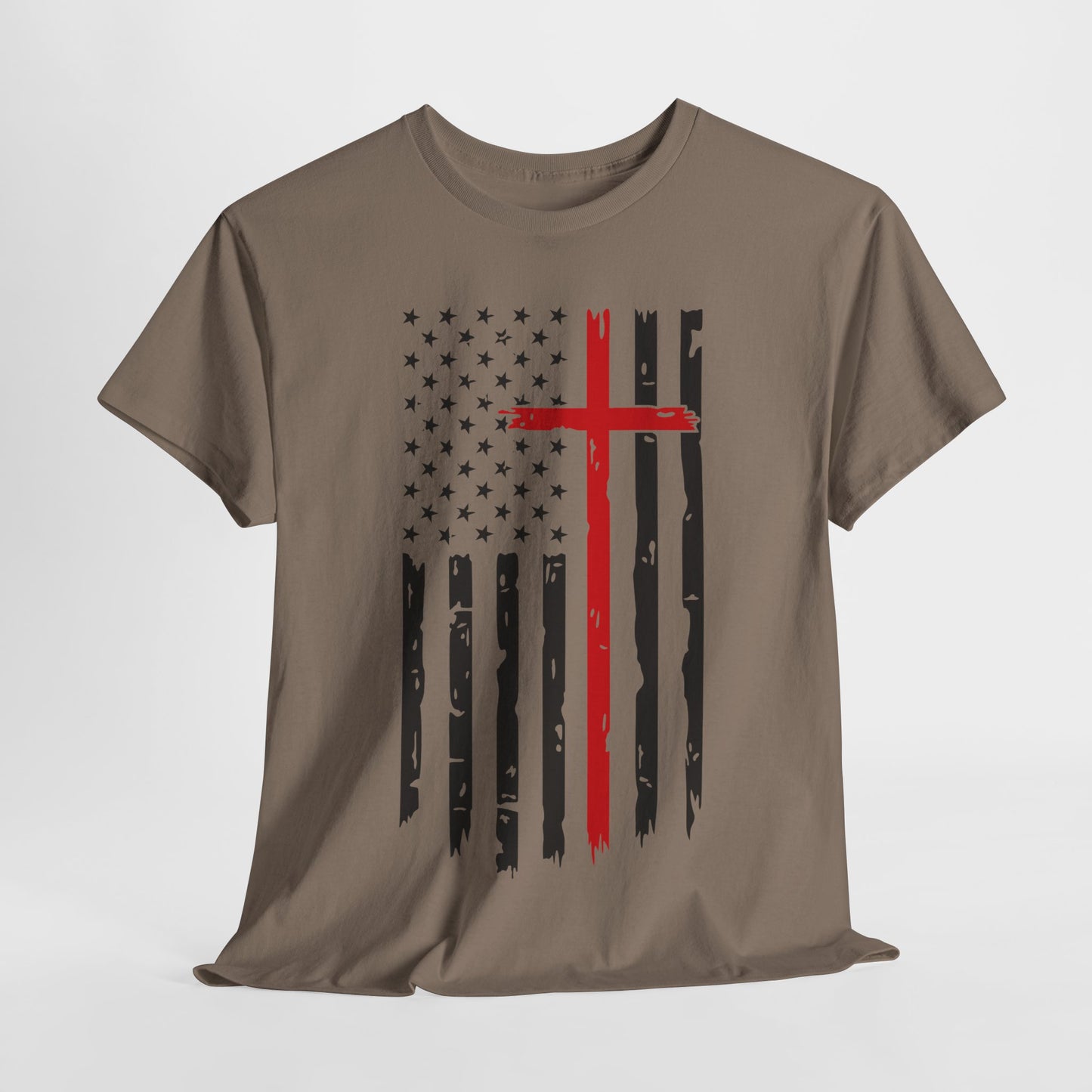 Thin Red Line Cross - Fire Fighters T-Shirt