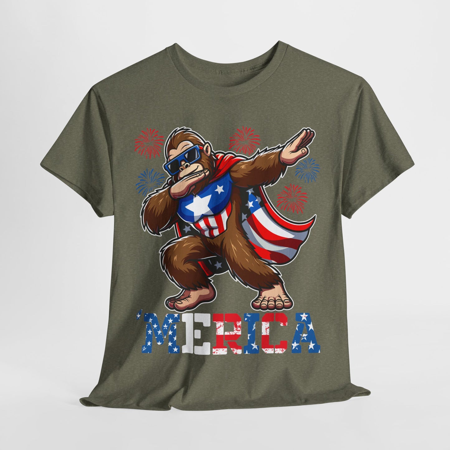 'Merica! Dabbin' Bigfoot T-Shirt