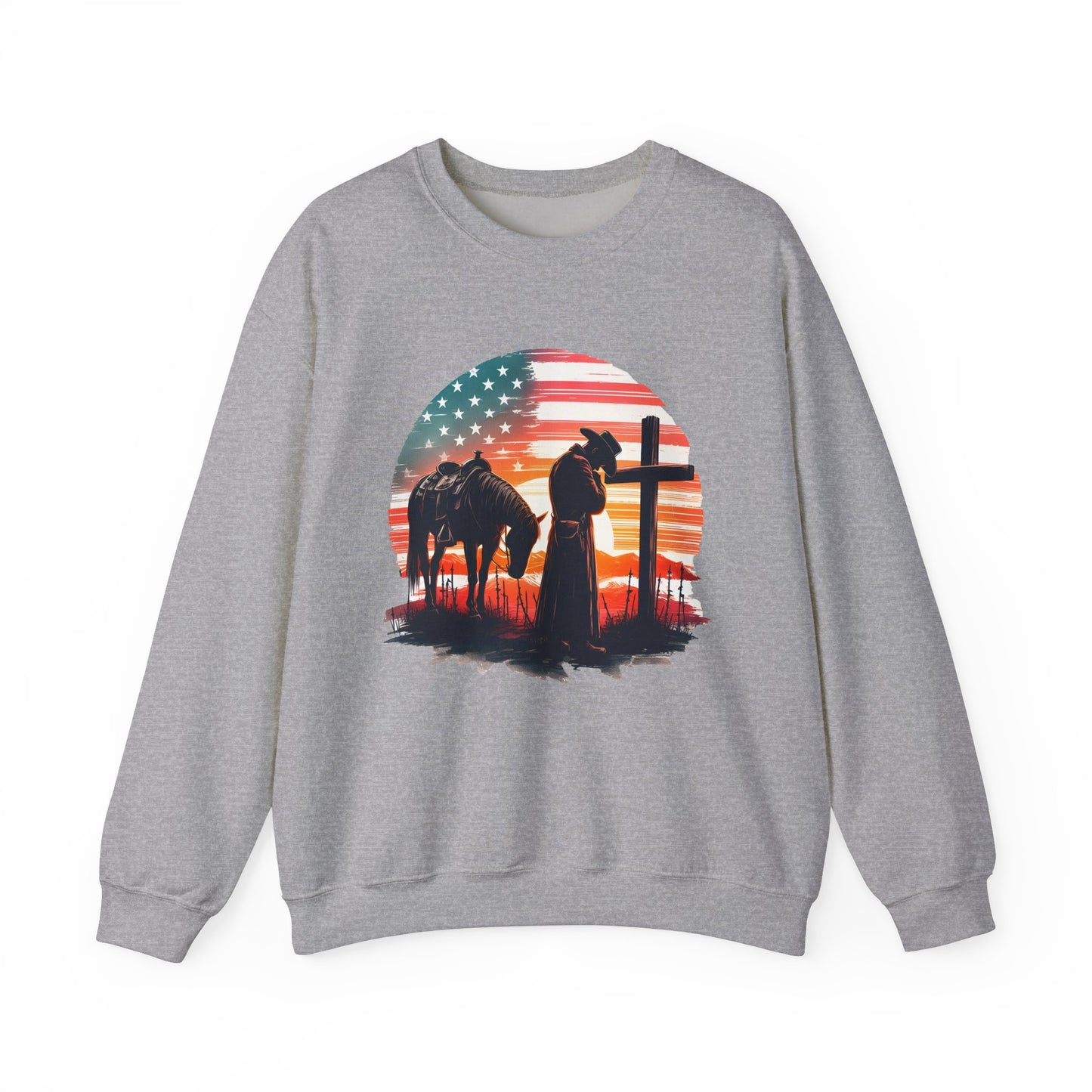 Cowboy Traveler at Cross Sweatshirt