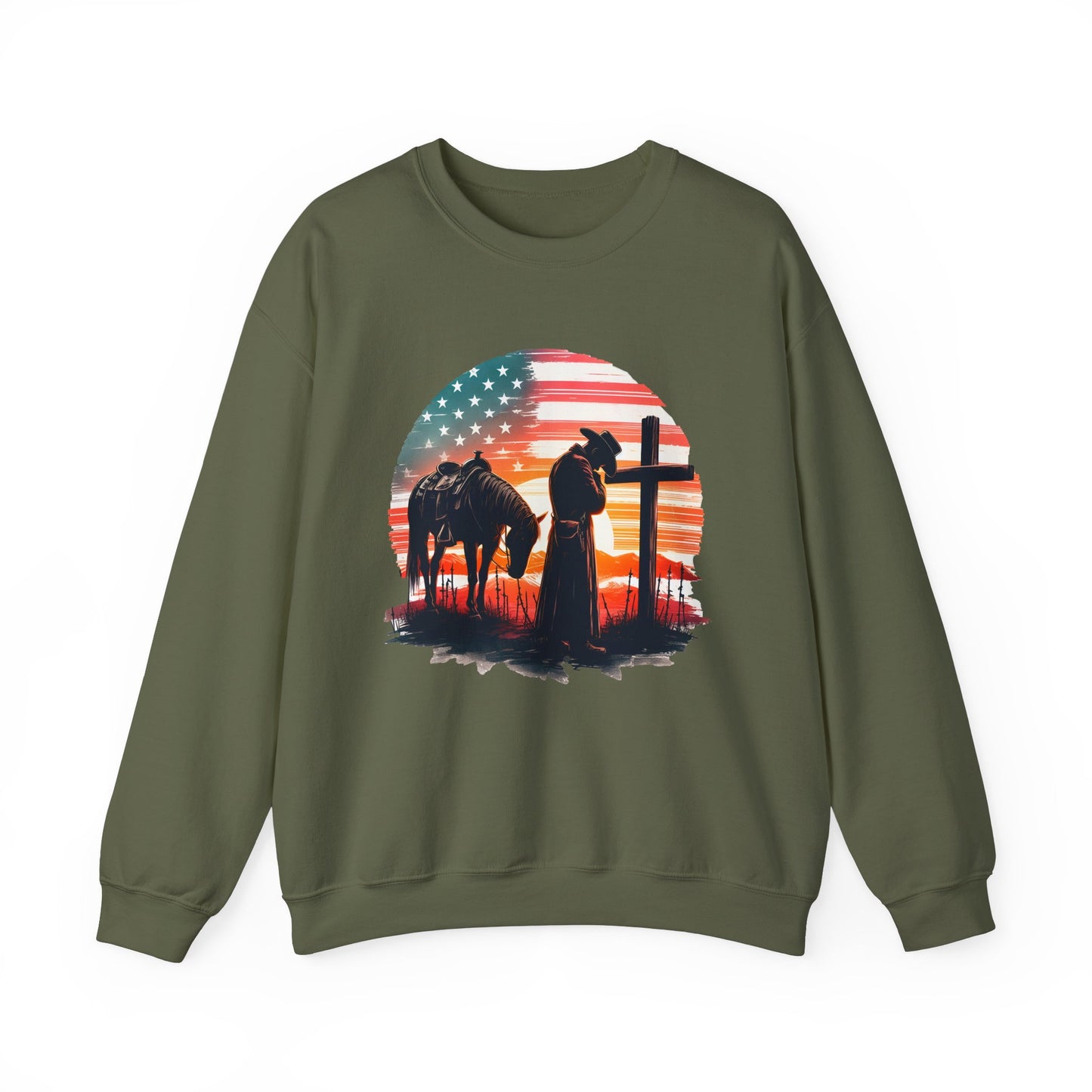 Cowboy Traveler at Cross Sweatshirt