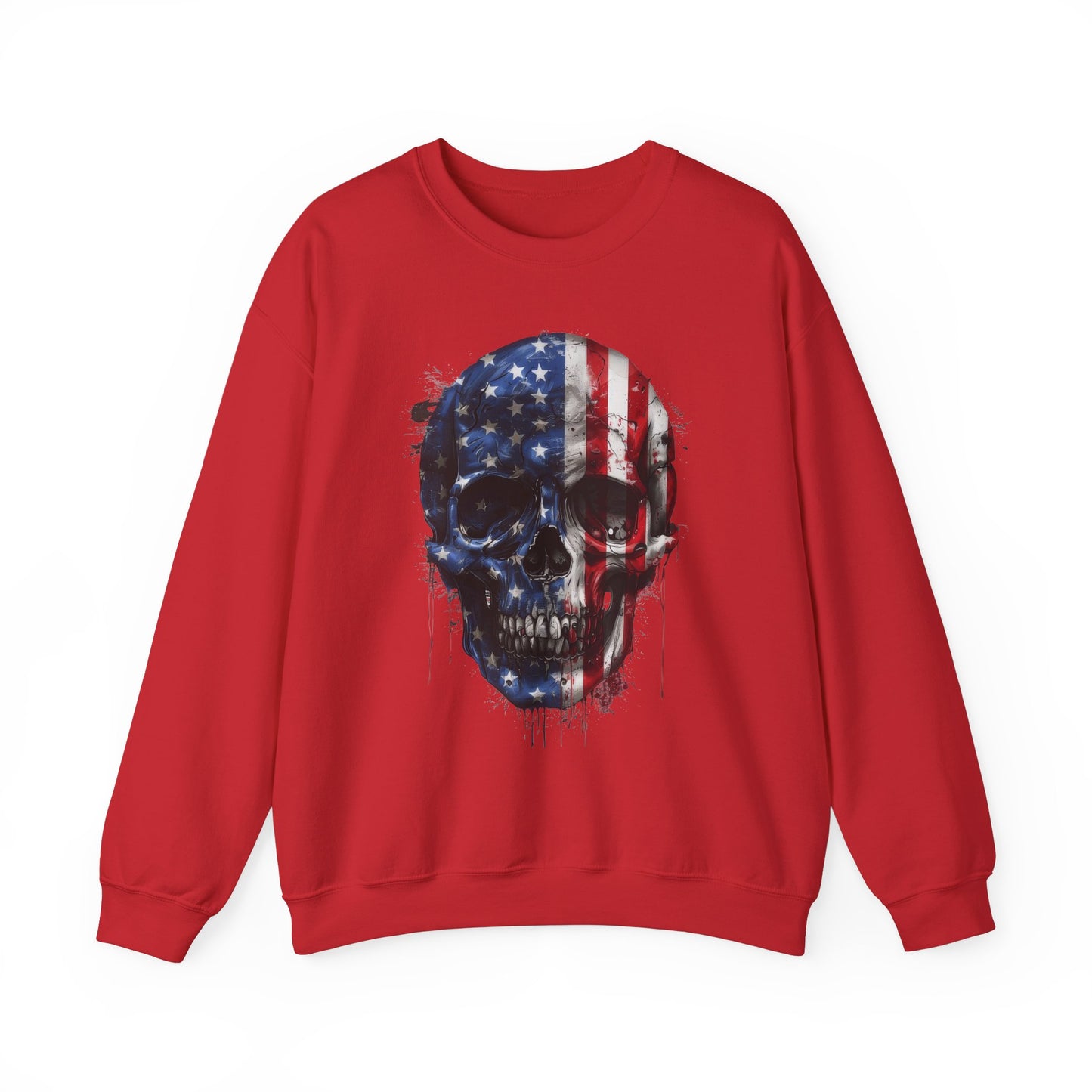 USA Flag Skull #2 Sweatshirt