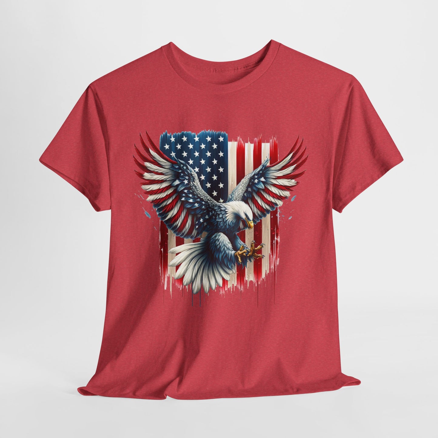 Bald Eagle with Flag #1 T-Shirt