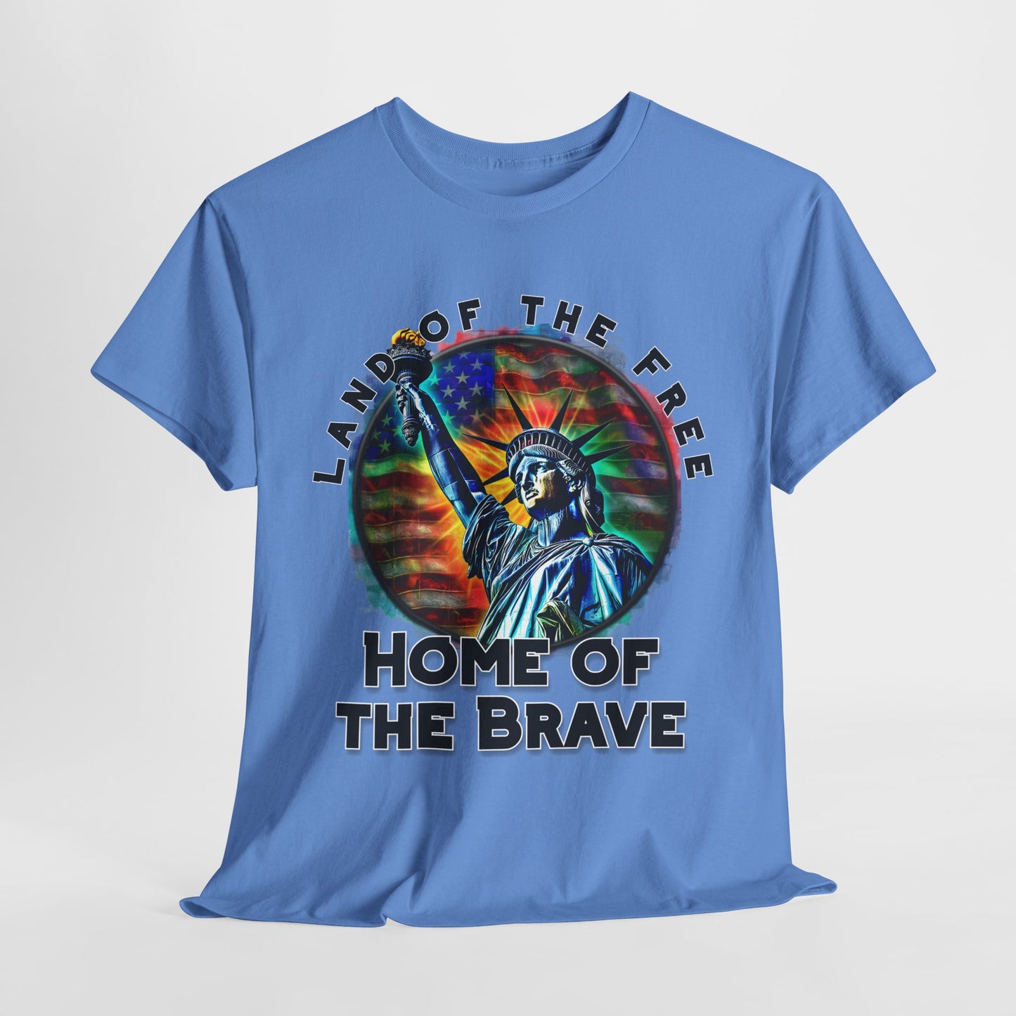 Land of the Free Home of the Brave Statue of Liberty T-Shirt