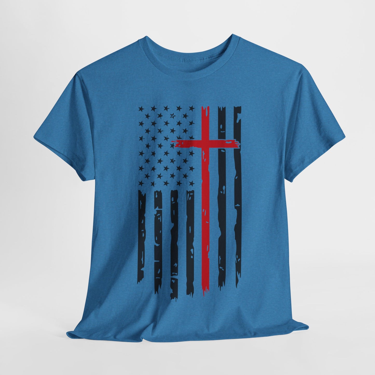 Thin Red Line Cross - Fire Fighters T-Shirt