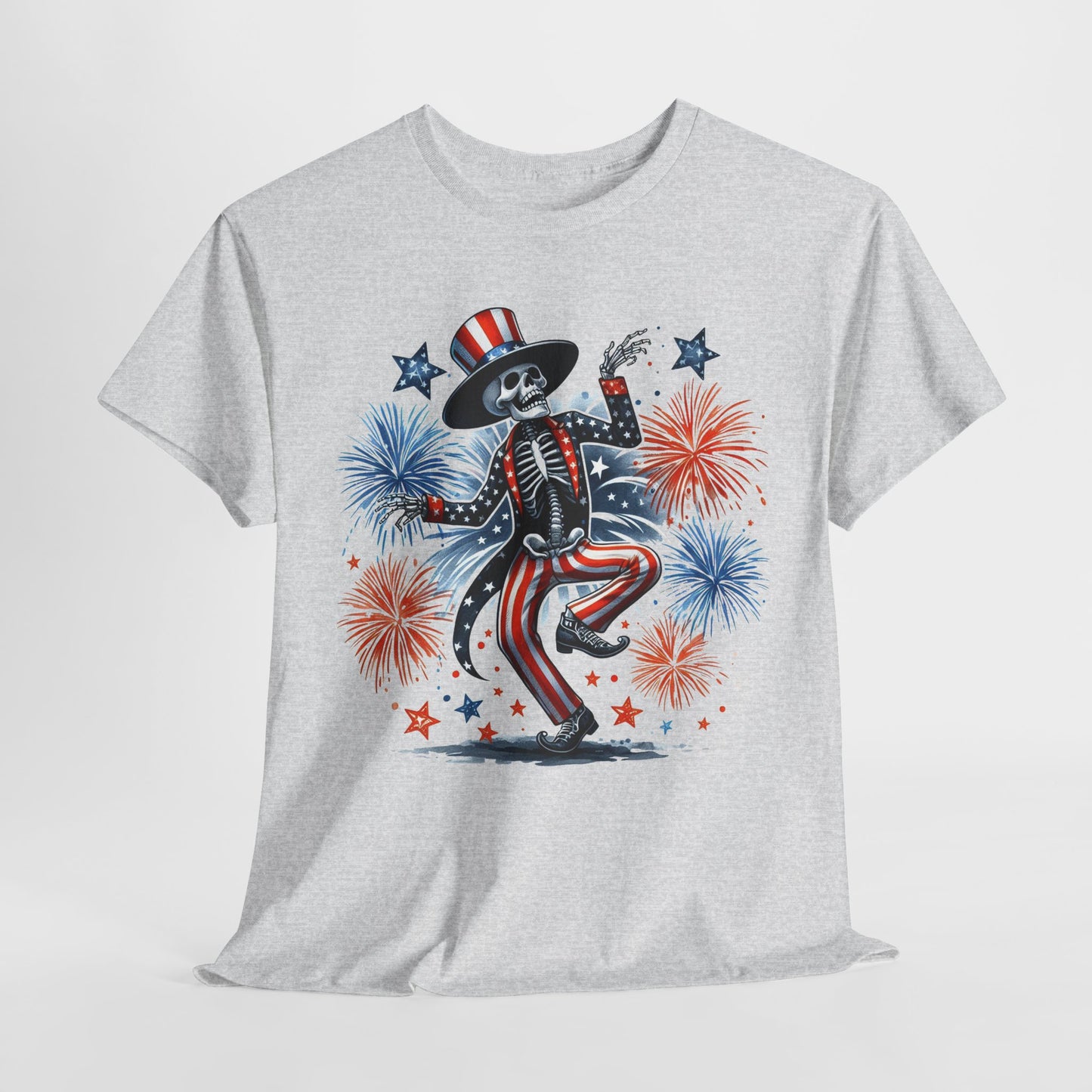 4th of July - Dancing USA Skeleton #1 T-Shirt