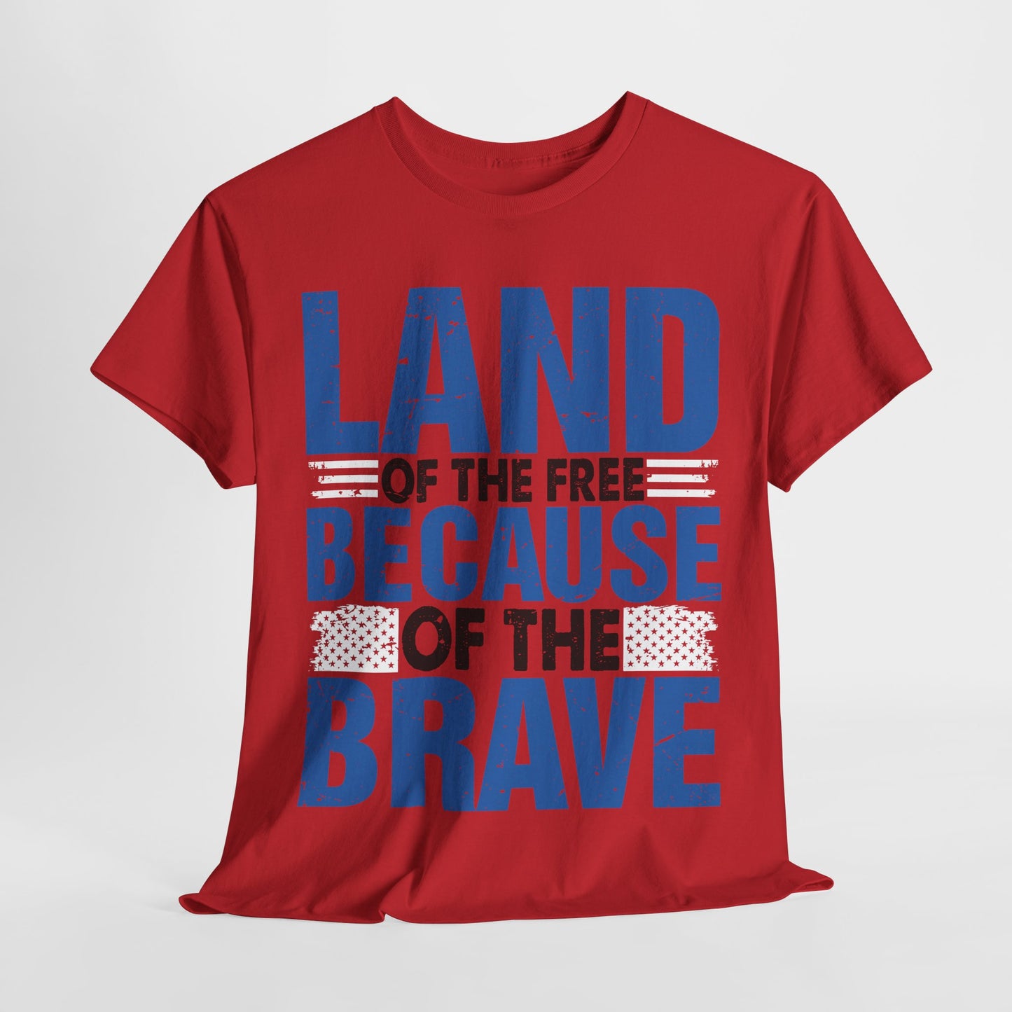 Land of the Free Because of the Brave #4 T-shirt