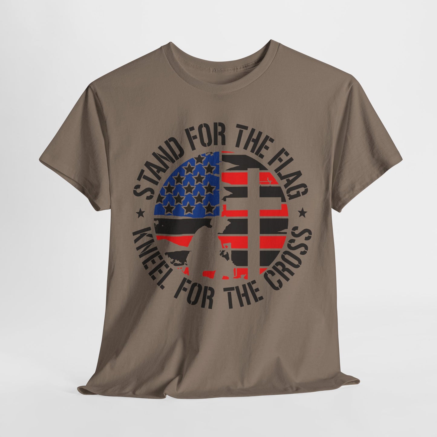 Stand for the Flag Kneel for the Cross T-Shirt