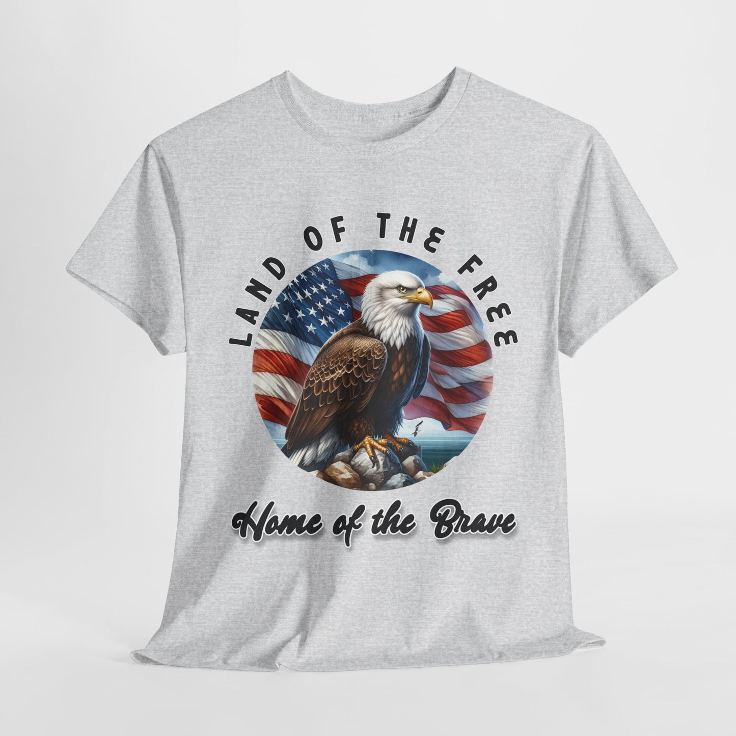 Land of the Free Home of the Brave Eagle T-Shirt