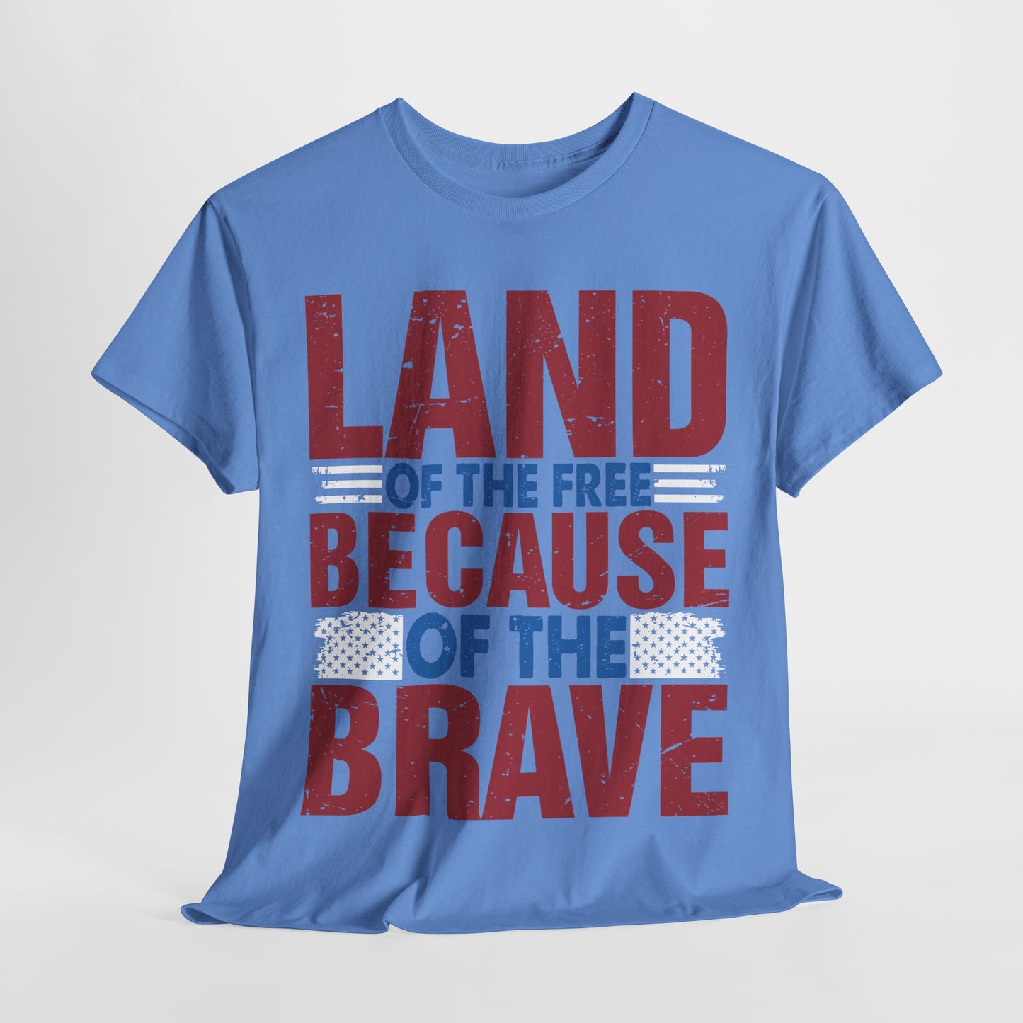Land of the Free Because of the Brave #4 T-shirt