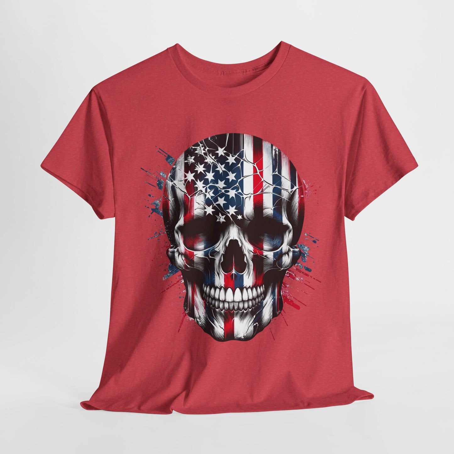 USA Flag Skull #1 T-Shirt