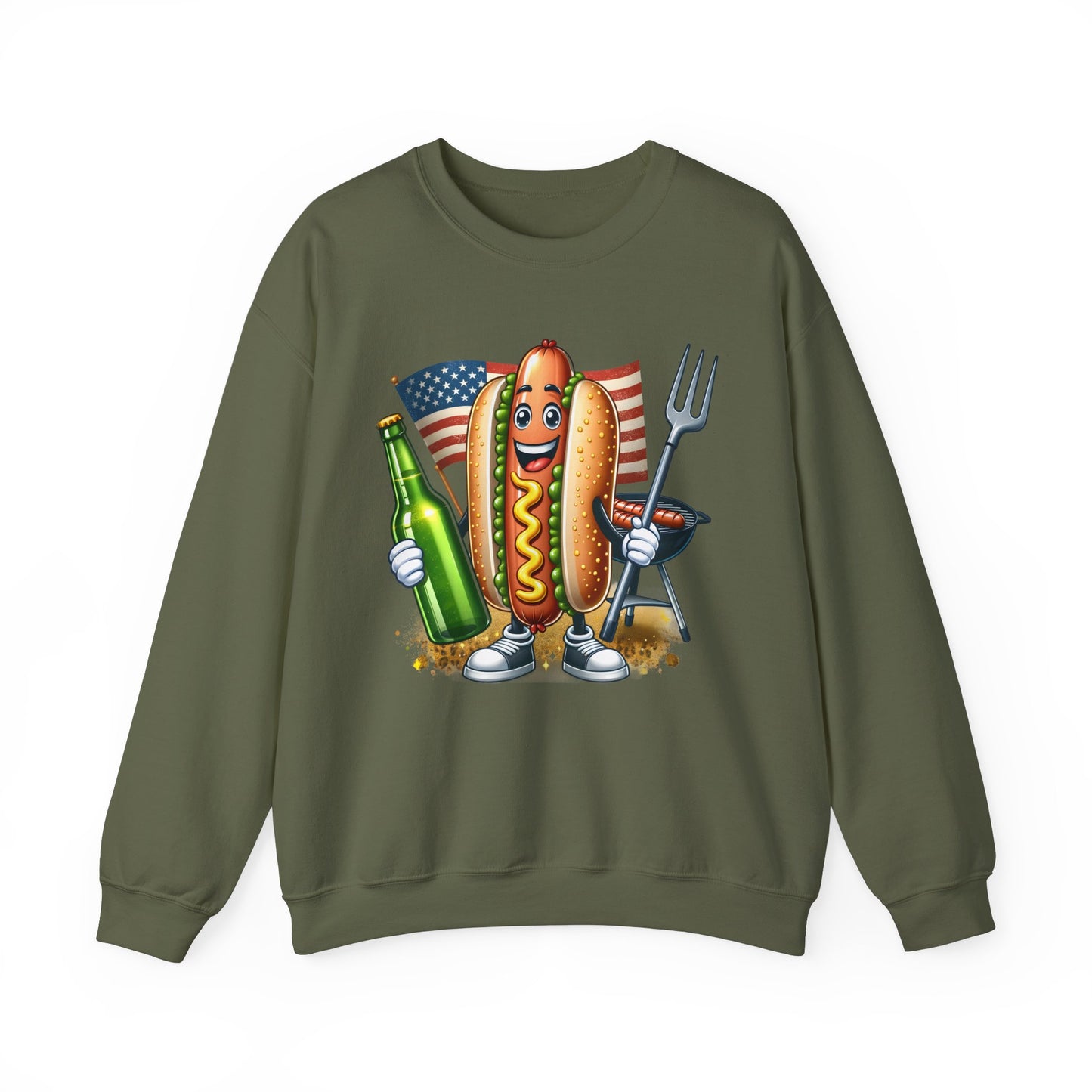 Hot Dog and a Beer Sweatshirt