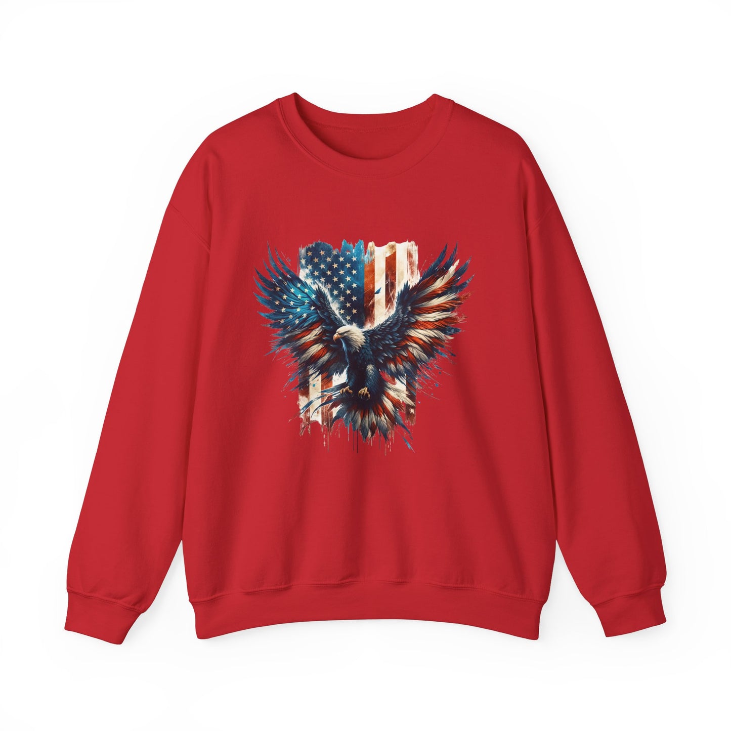 Bald Eagle with Flag #2 Sweatshirt