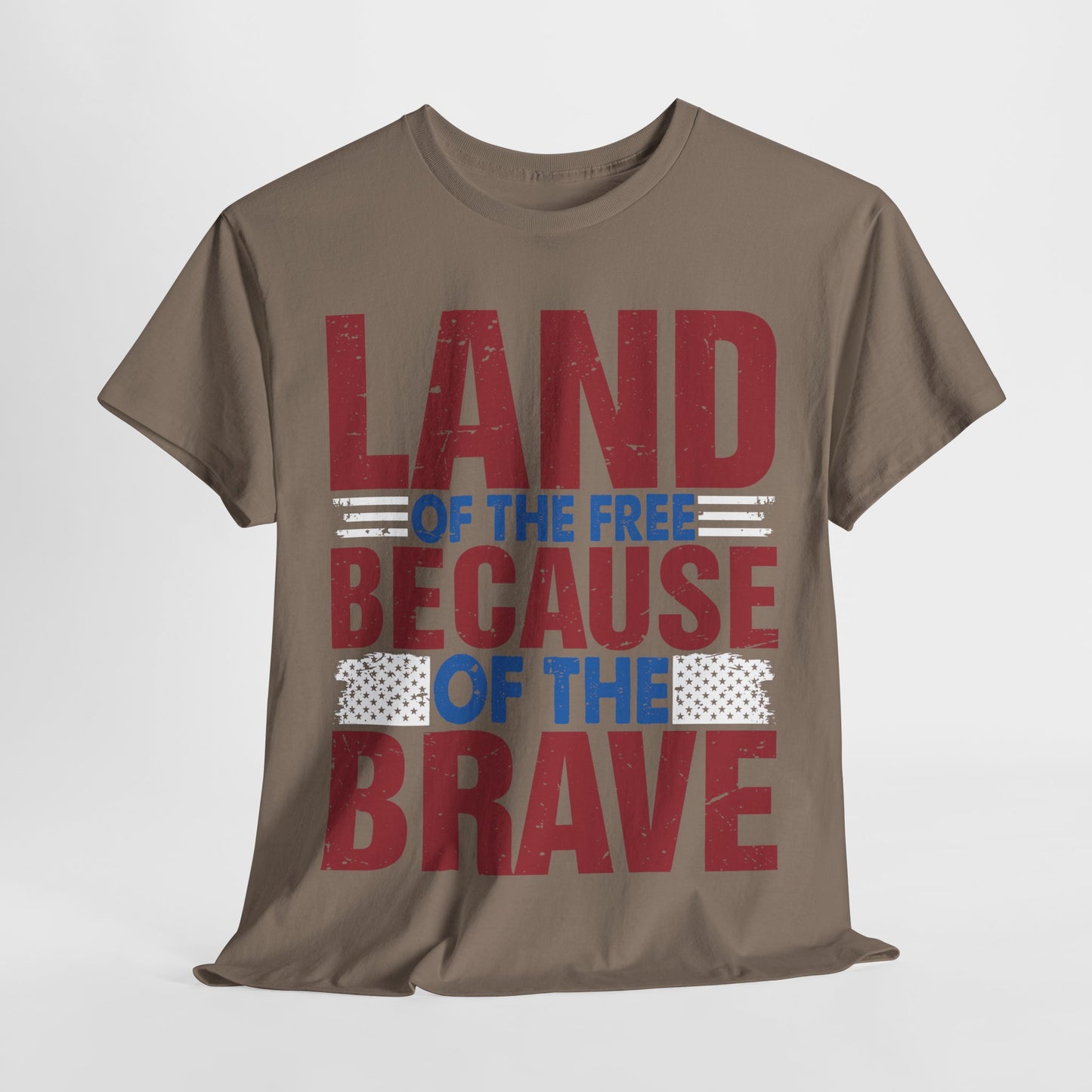 Land of the Free Because of the Brave #4 T-shirt