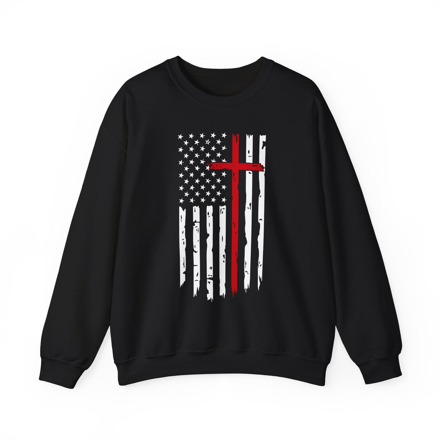 Thin Red Line Cross - Fire Fighters Sweatshirt