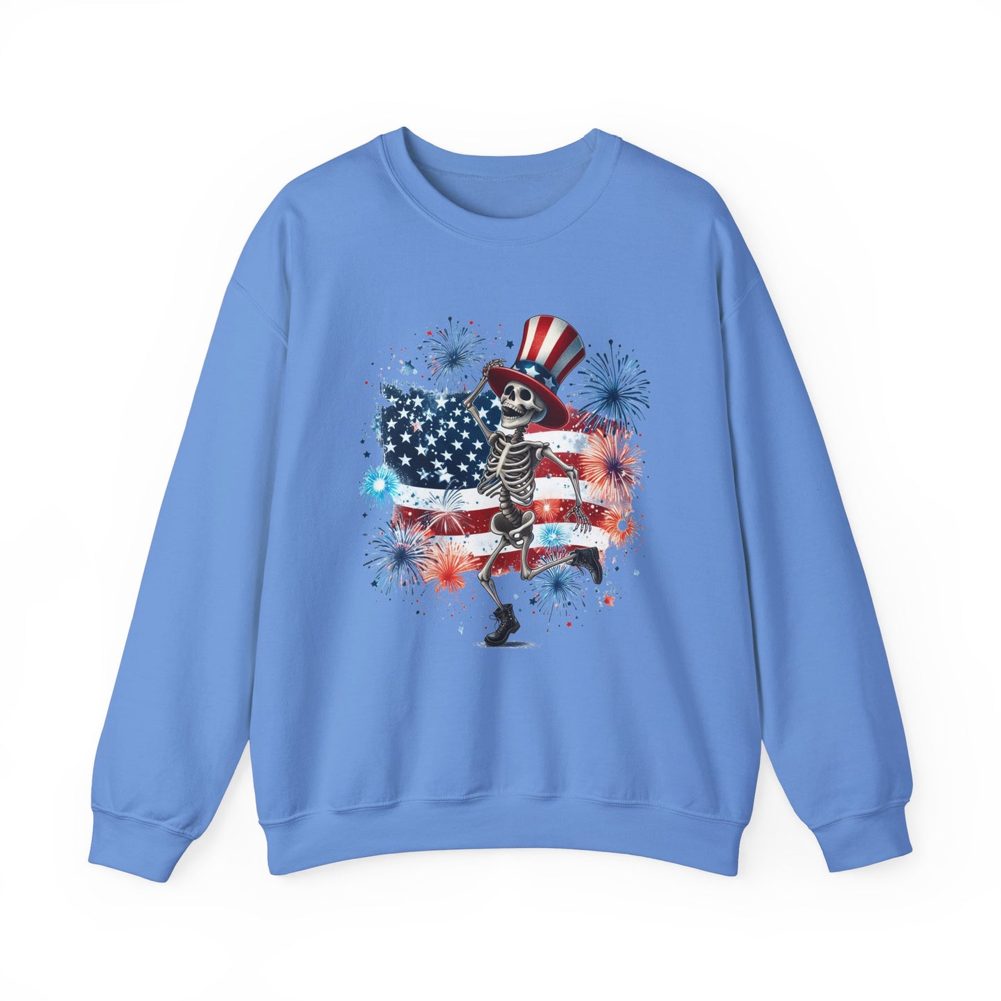 4th of July - Dancing USA Skeleton #2 Sweatshirt