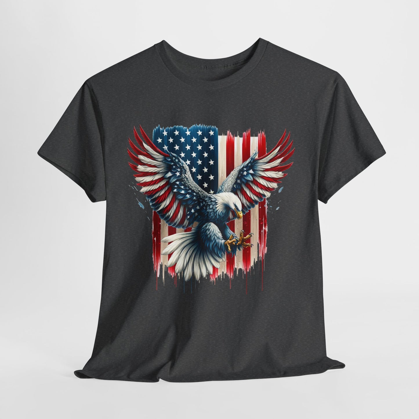 Bald Eagle with Flag #1 T-Shirt