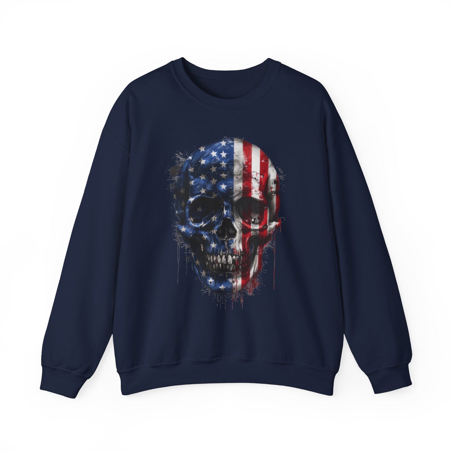 USA Flag Skull #2 Sweatshirt