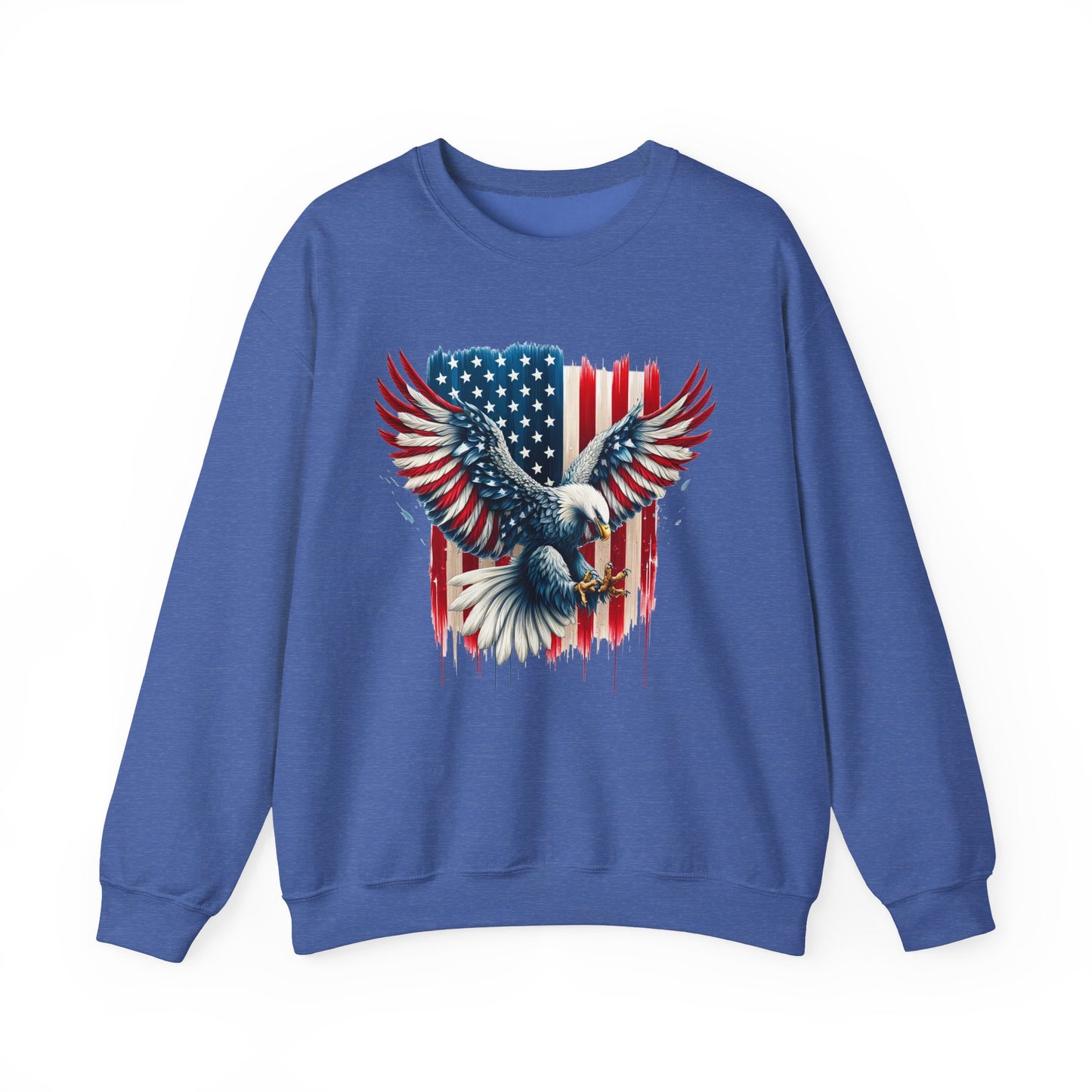 Bald Eagle with Flag #1 Sweatshirt