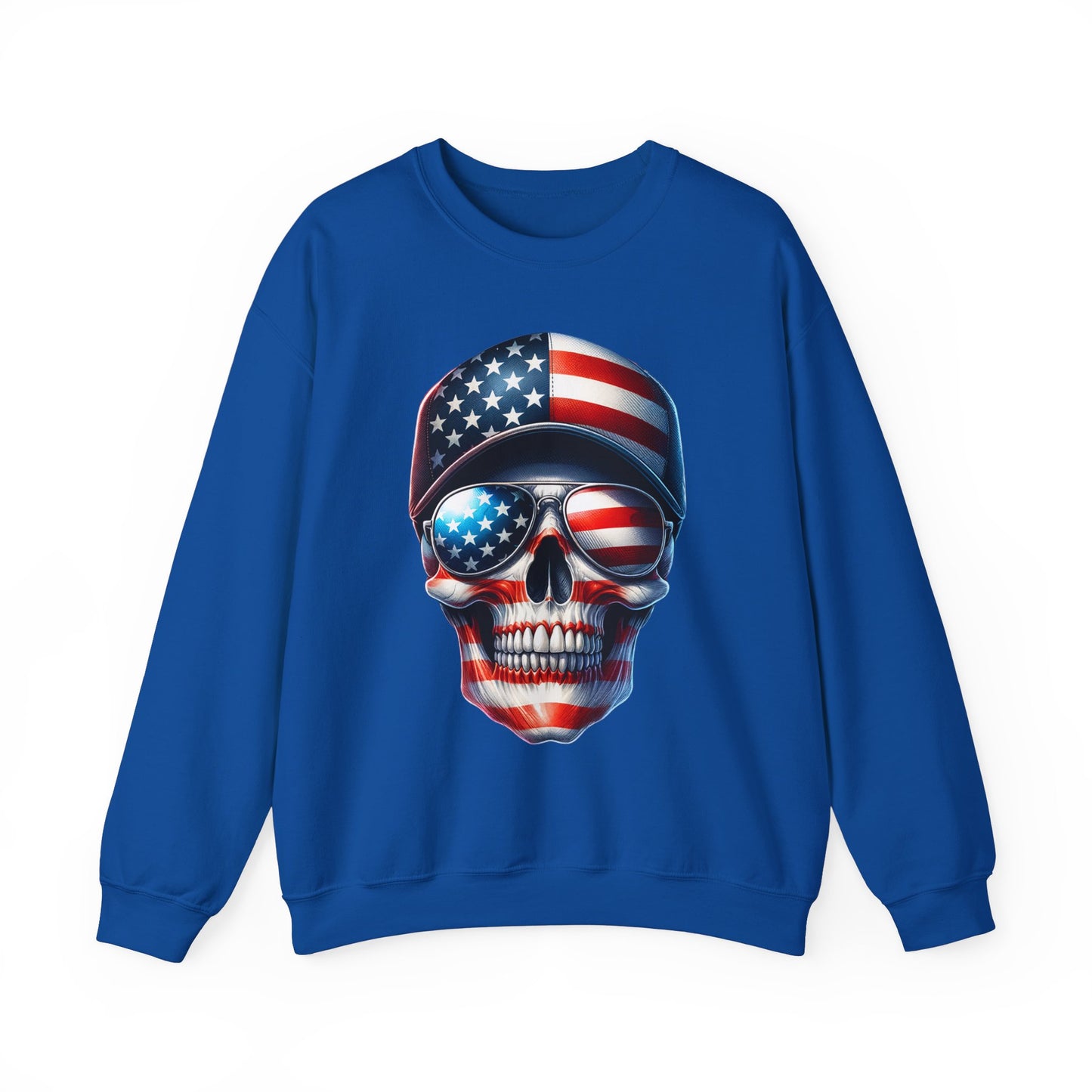 USA Flag Skull #3 Sweatshirt