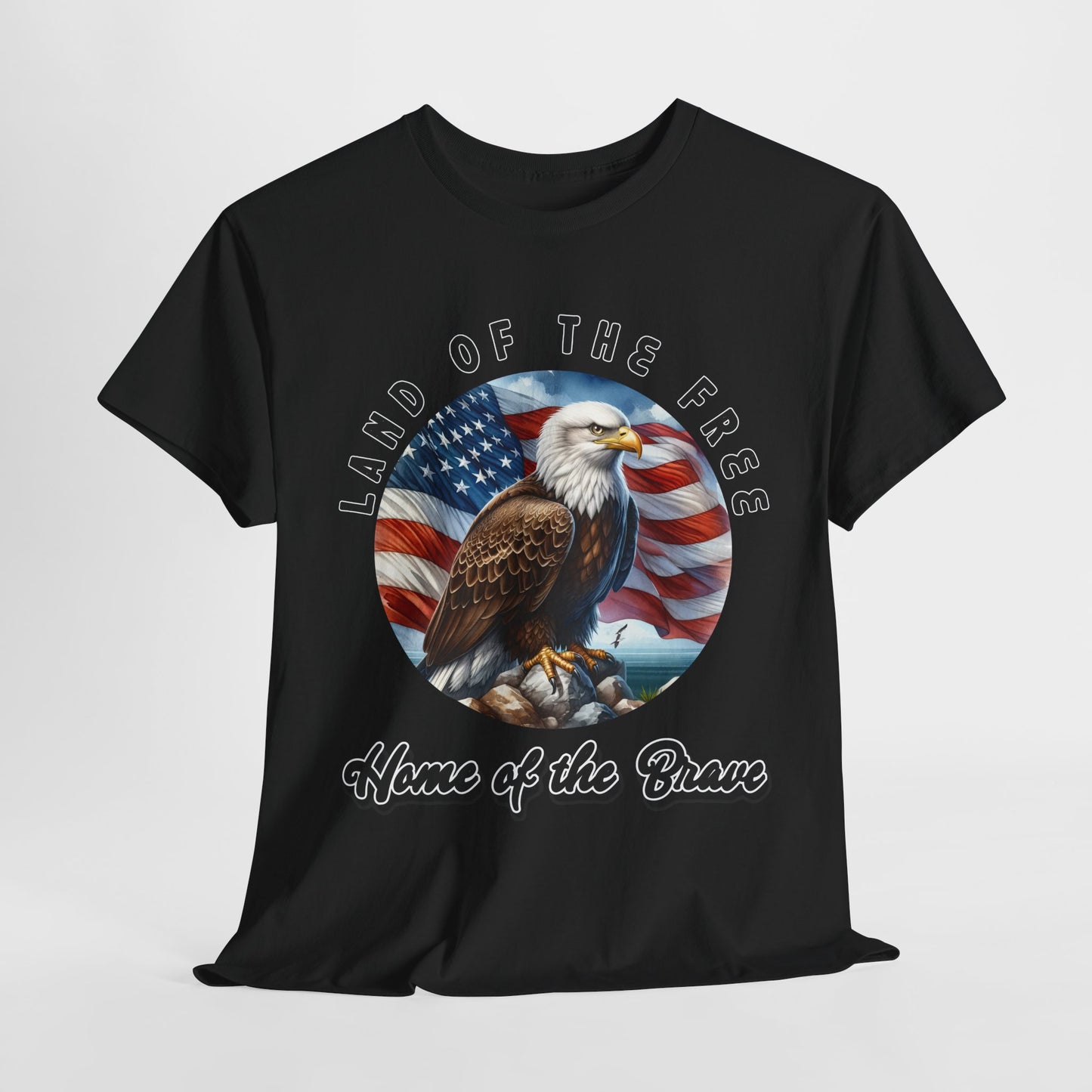 Land of the Free Home of the Brave Eagle T-Shirt