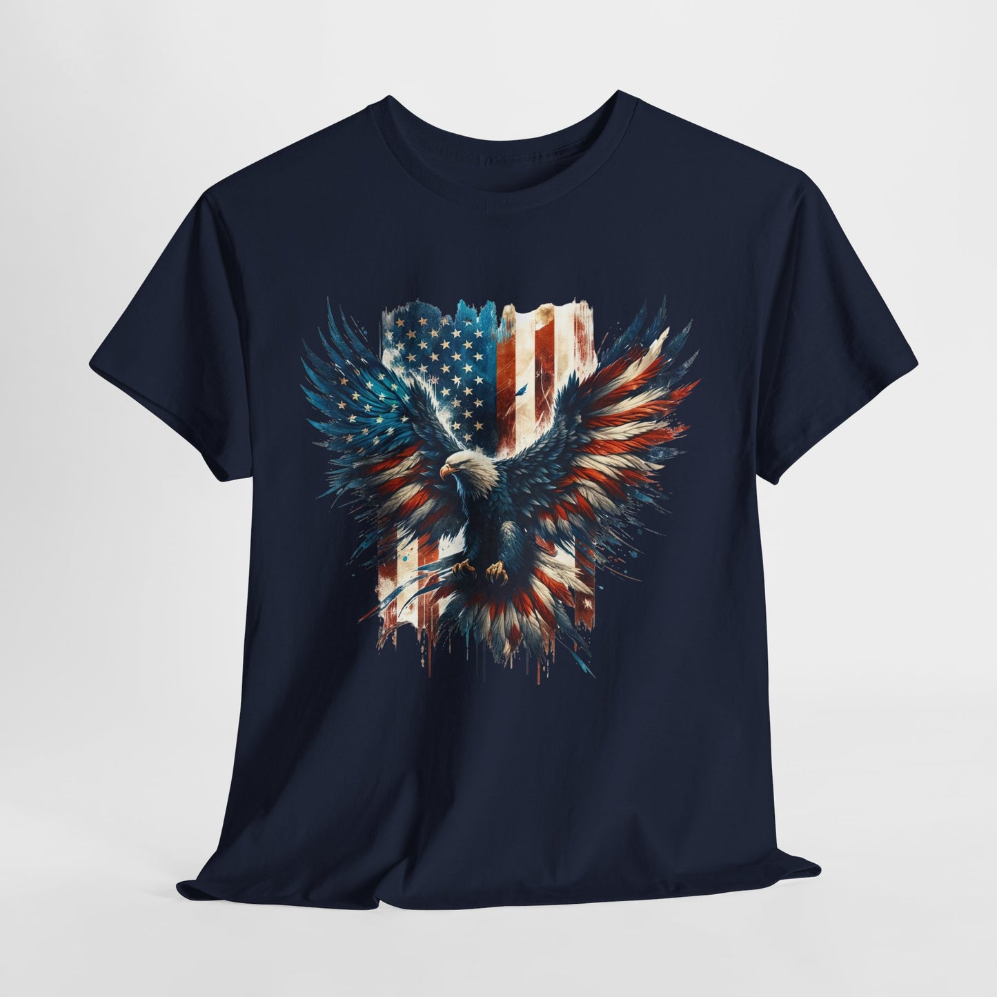 Bald Eagle with Flag #2 T-Shirt