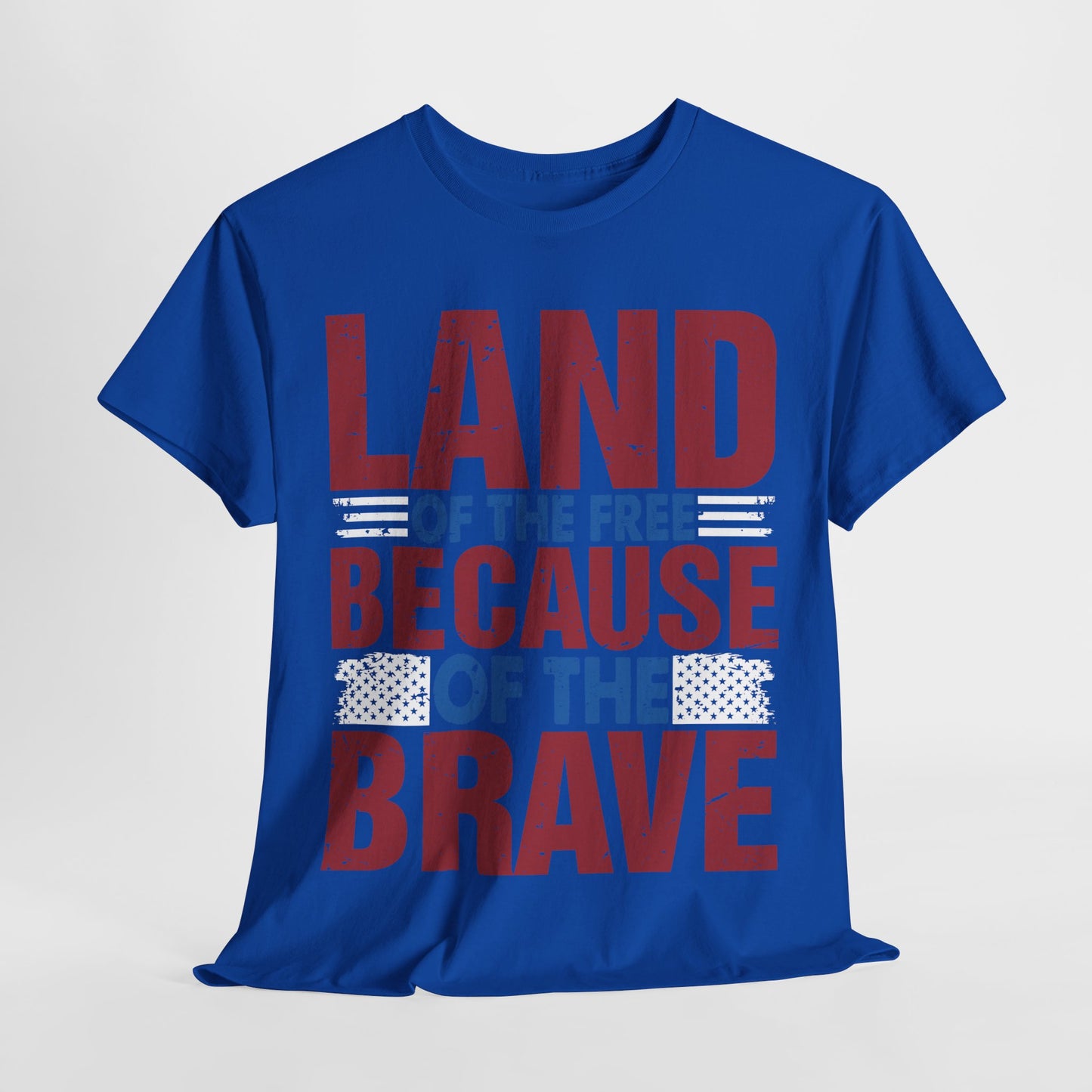 Land of the Free Because of the Brave #4 T-shirt