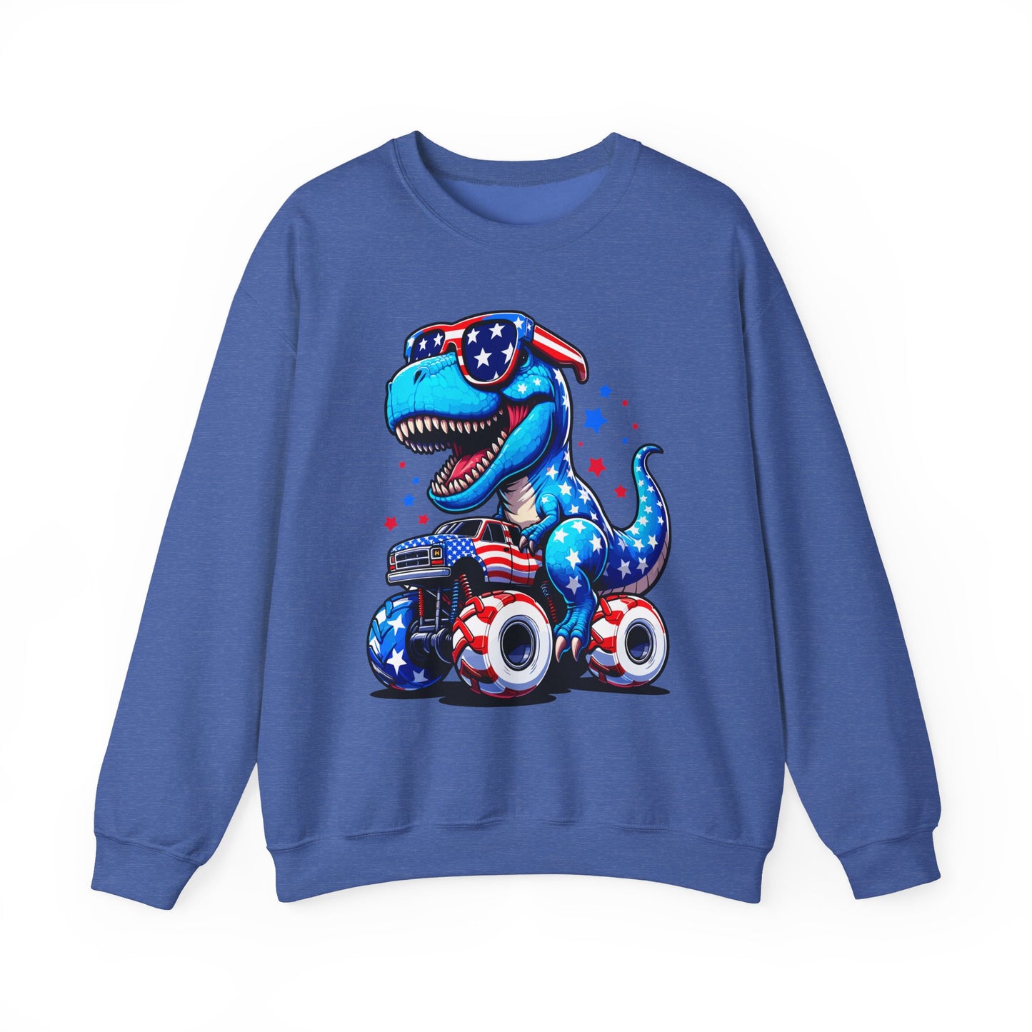 Dinosaur Riding Monster Truck Sweatshirt
